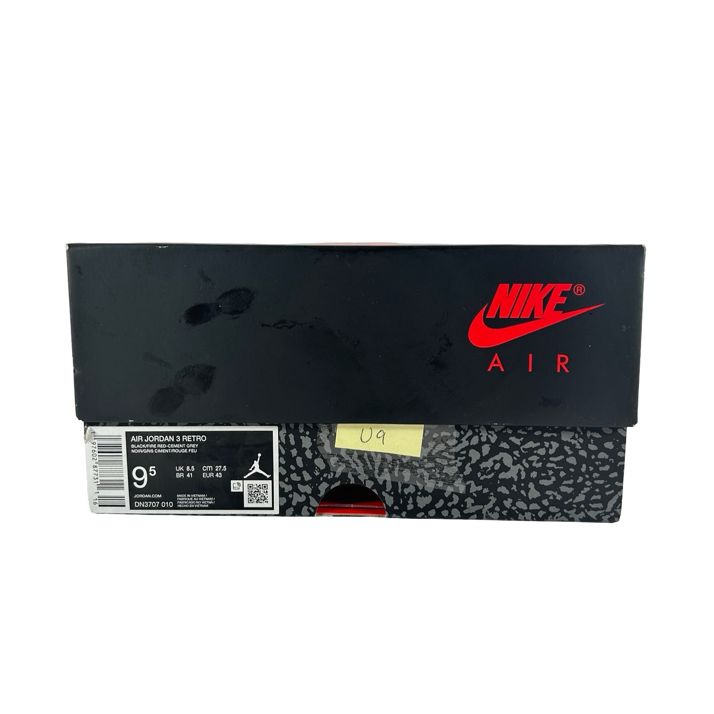 DN3707 010 Jordan 3 Retro Black Cement Reimagined (2024) [USED] - 9.5 M (Used9)