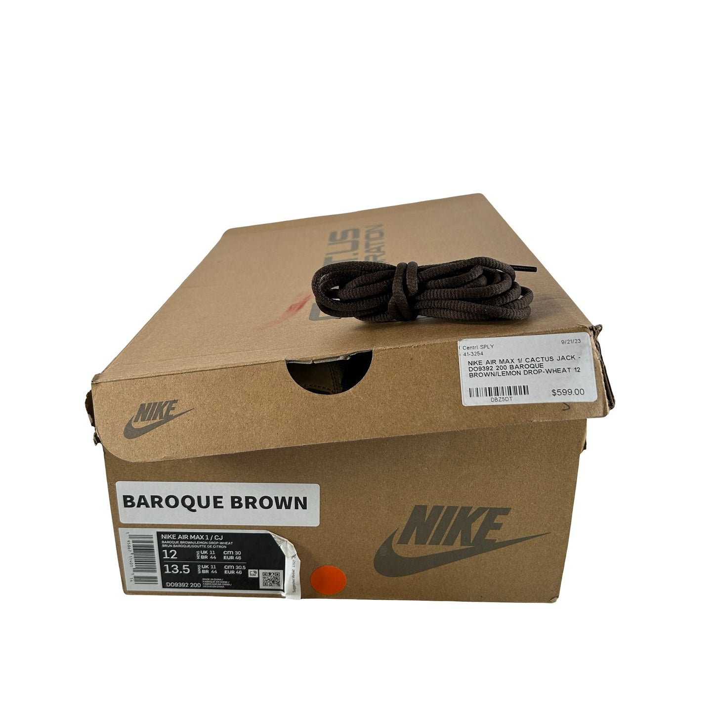 DO9392 200 Nike Air Max 1 Travis Scott Brown [USED] - 12 M (Used)