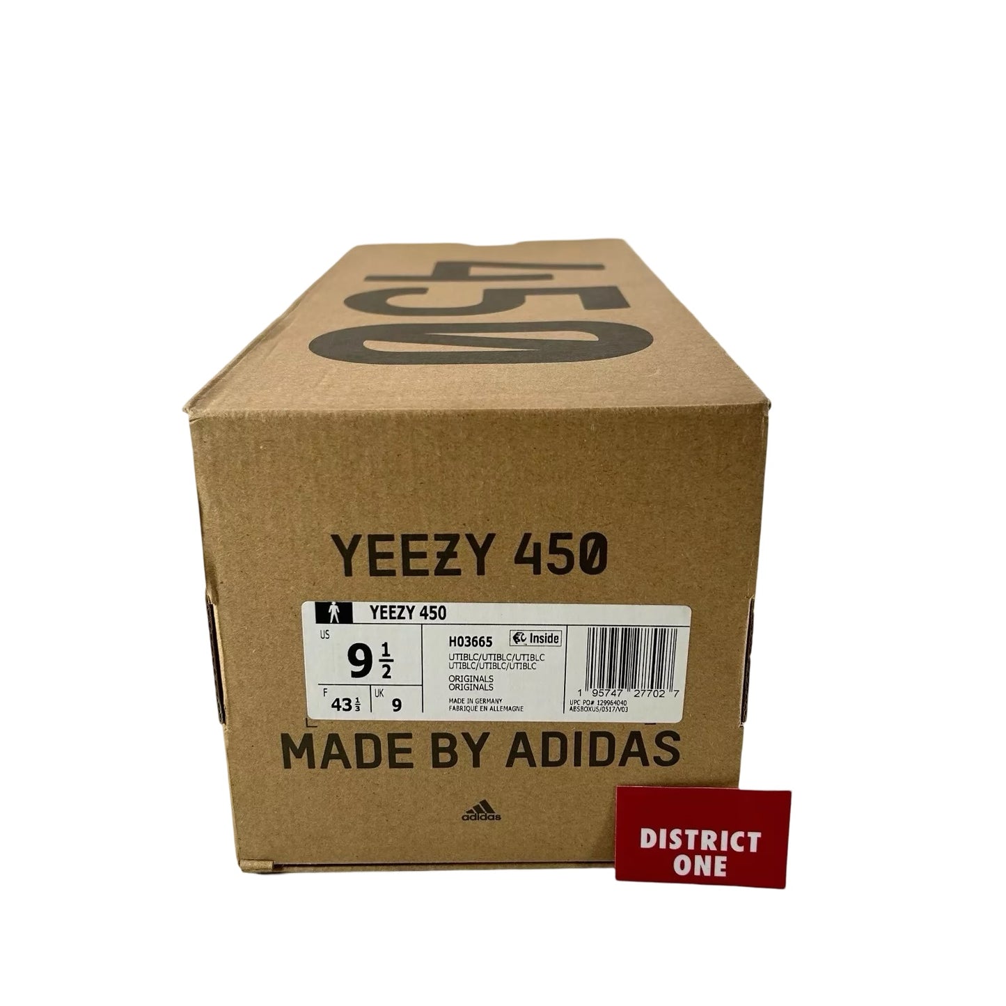 H03665 adidas Yeezy 450 Utility Black [USED] - 9.5 M (Used)