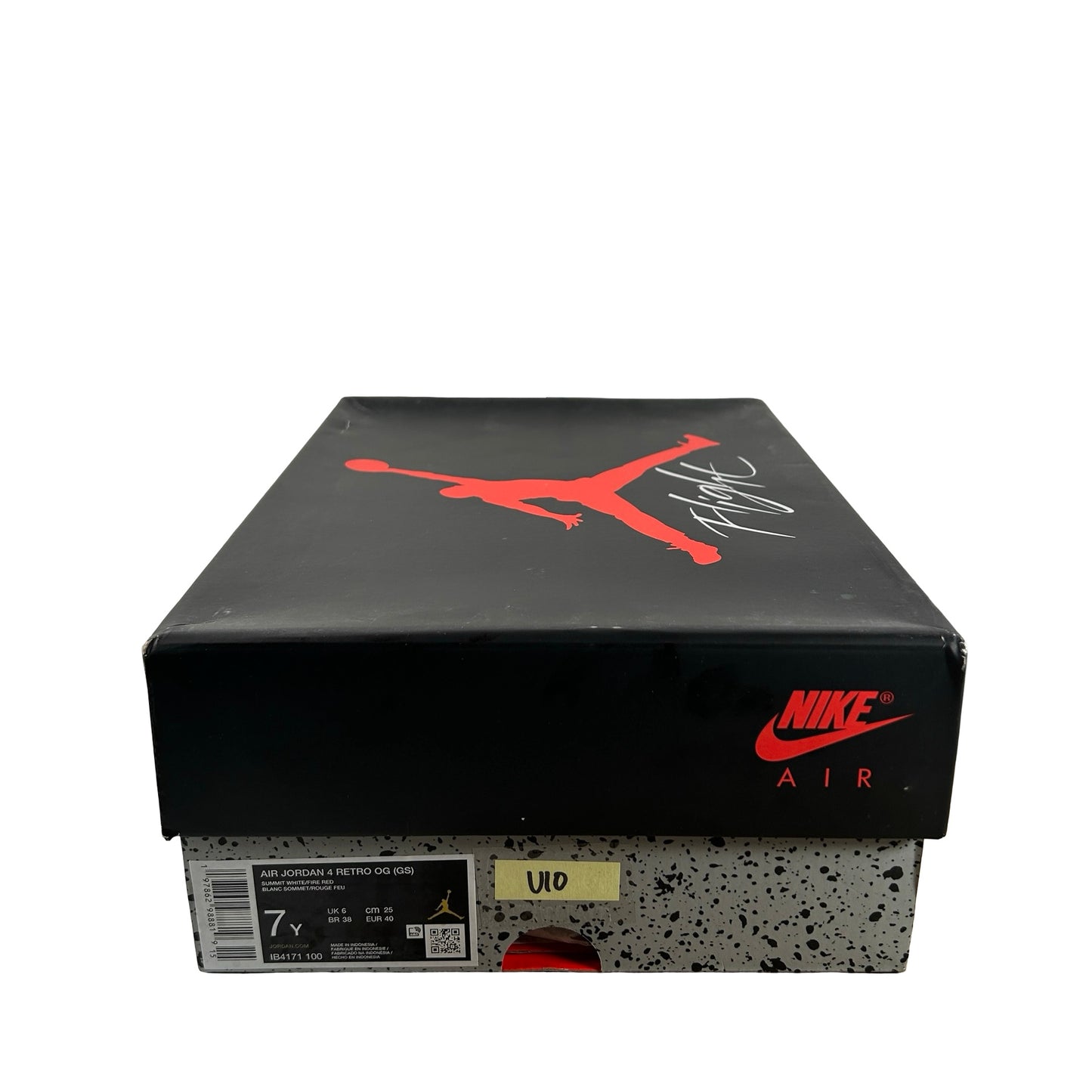 IB4171 100 Jordan 4 Retro White Cement (2025) (GS) [USED] - 7 Y (Used10)