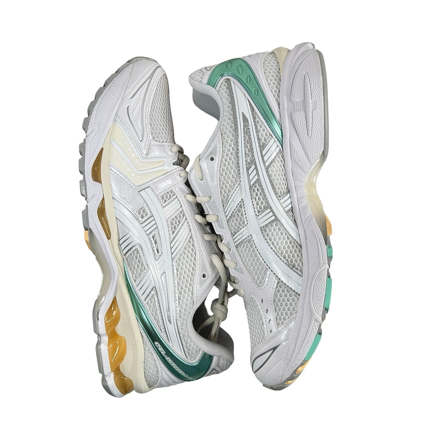 1203A537 107 ASICS Gel-Kayano 14 White Mint Gold [USED] - 11 M (VNDS)