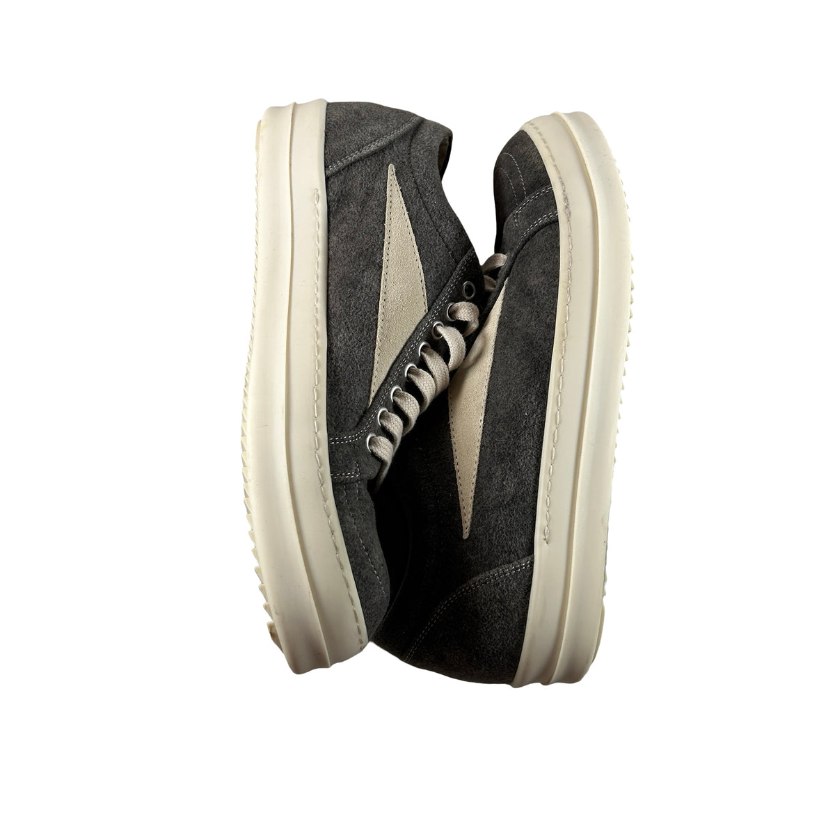 DU02D2803 MOLVS Rick Owens Vintage Low Sneaker Dust Milk [USED] - EU 40 (Used)