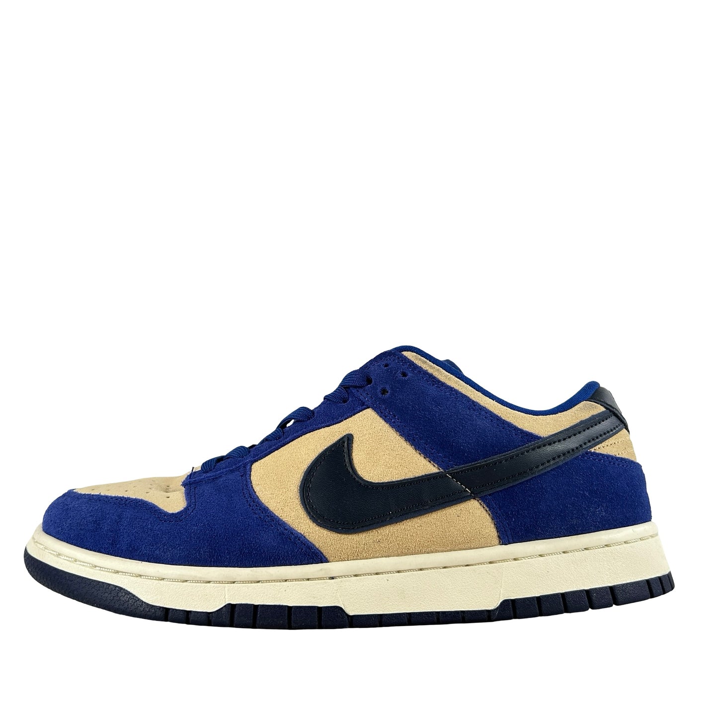 DV7411 400 Nike Dunk Low LX Blue Suede (Women's) [USED] - 10.5 W (Used)