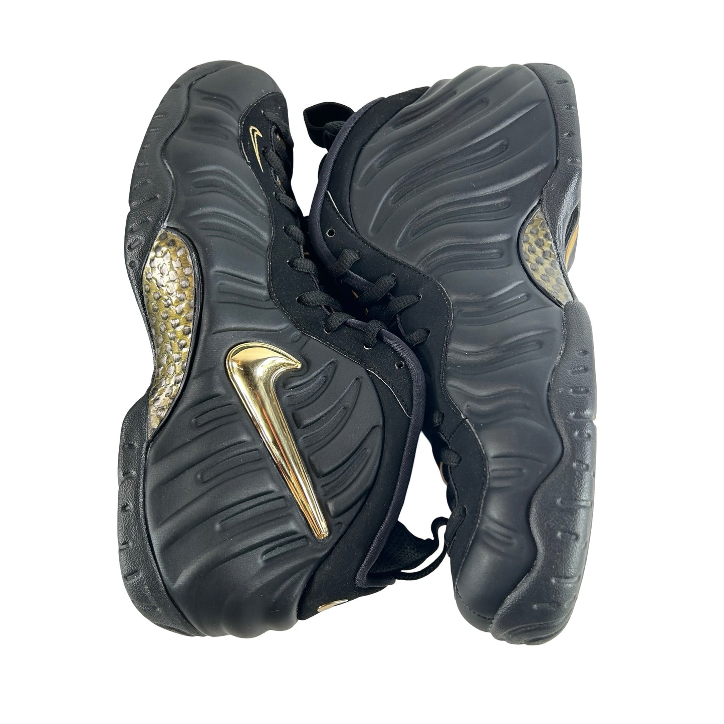 624041 009 Nike Air Foamposite Pro Black Metallic Gold [USED] - 10.5 M (Used)