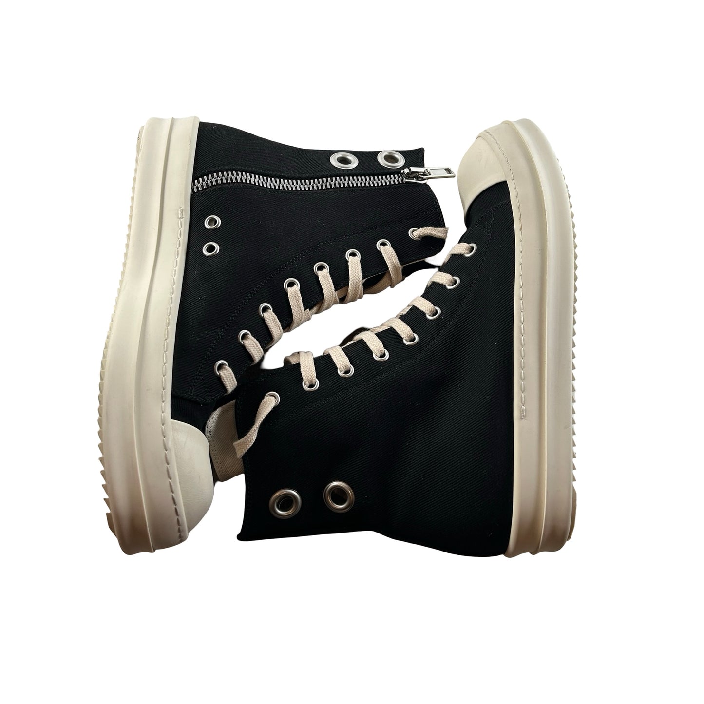 DS02C5800 DOES1 911 Rick Owens DRKSHDW High Top Black Milk [USED] - EU 39 (Used)