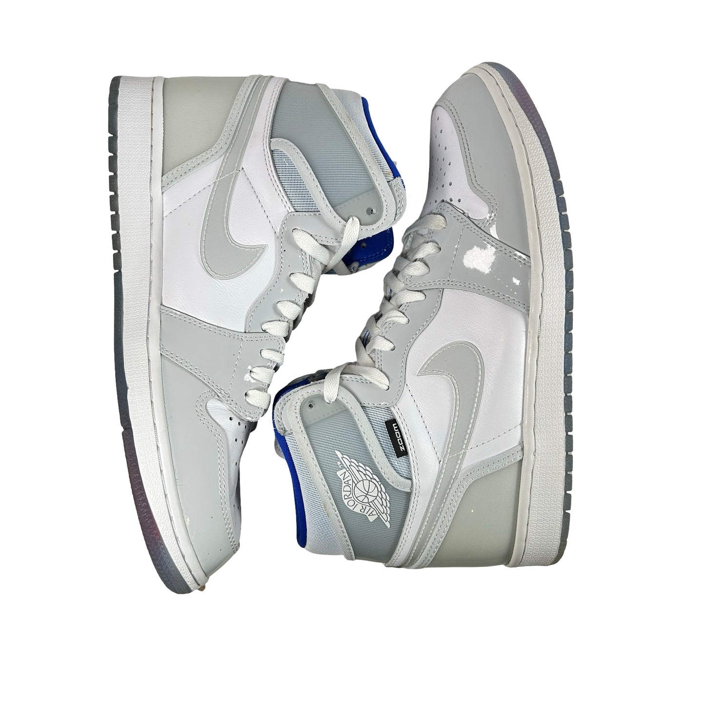 CK6637 104 Jordan 1 Retro High Zoom White Racer Blue [USED] - 11 M (Used) (No Box)