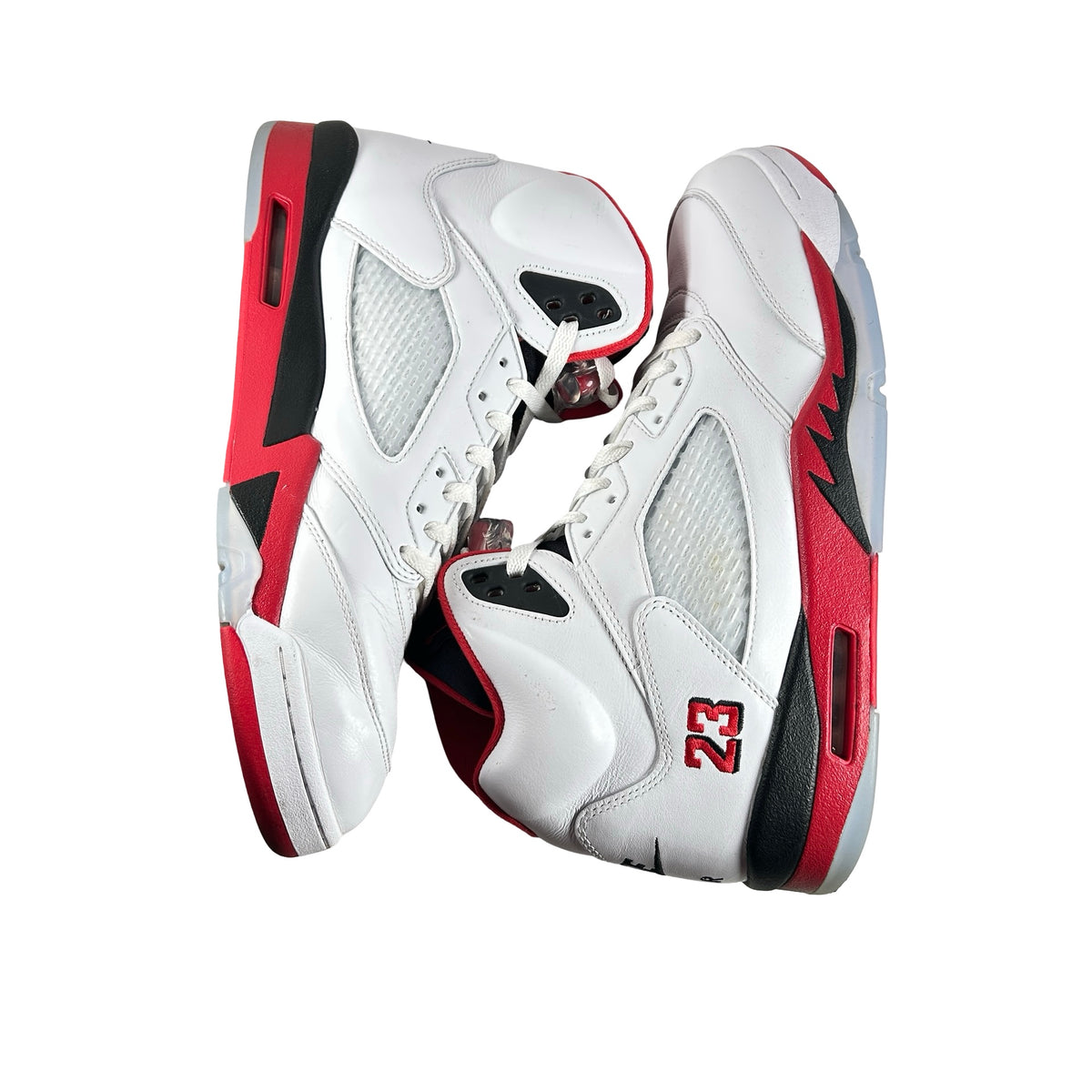 HQ7978 101 Jordan 5 Retro Fire Red Black Tongue (2025) [USED] - 14 M (Used2)