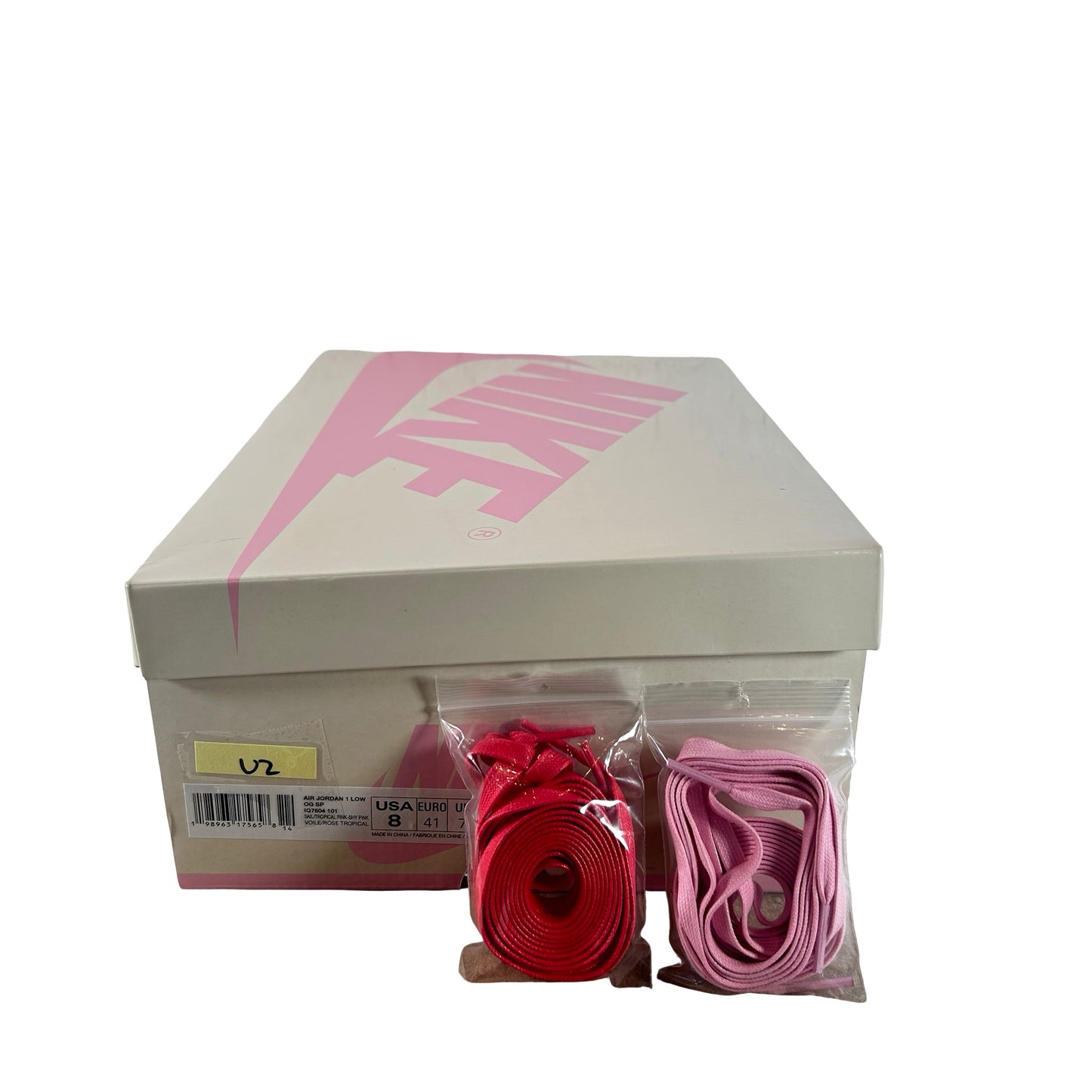 IQ7604 101 Jordan 1 Retro Low OG SP Travis Scott Sail Tropical Pink [USED] - 8 M (Used2)