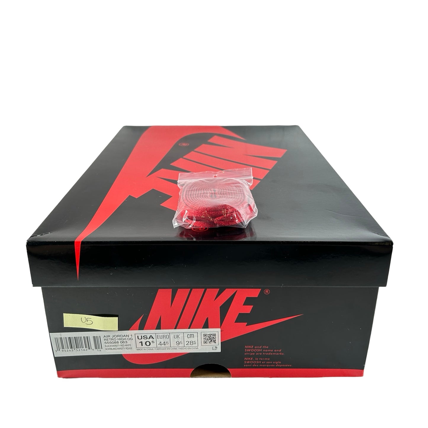 555088 063 Jordan 1 Retro High OG Patent Bred [USED] - 10.5 M (Used5)