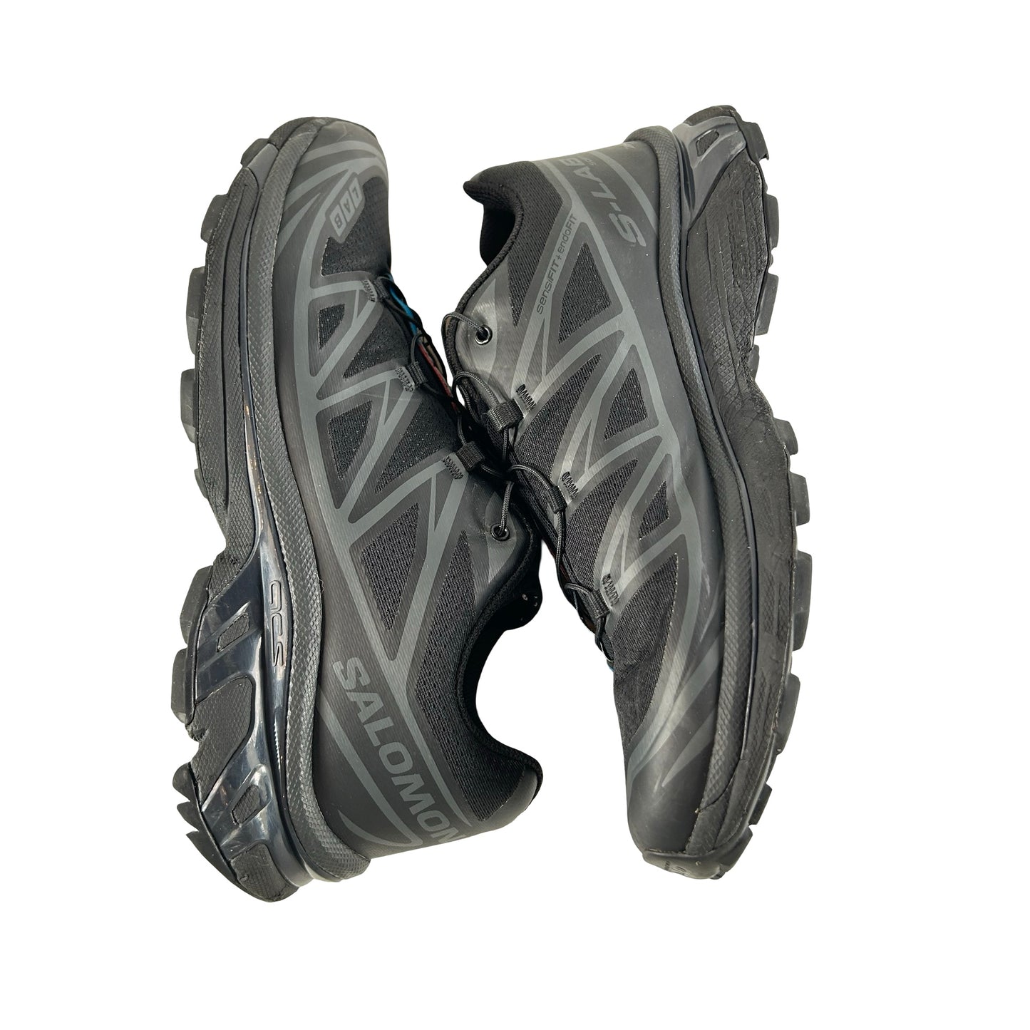 L41086600 Salomon XT-6 Triple Black [USED] - 9 M (Used) (No Box)