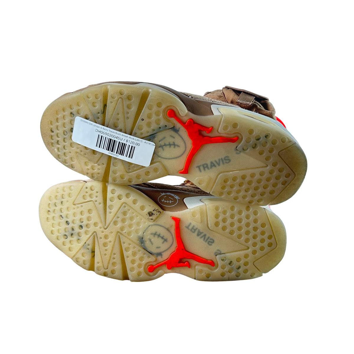 DH0690 200 Jordan 6 Retro Travis Scott British Khaki [USED] - 4.5 M (Used)