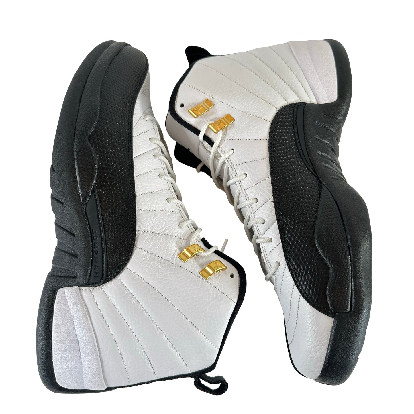 130690 125 Air Jordan talla 12 Taxi 2013 Retro Negro Blanco Oro