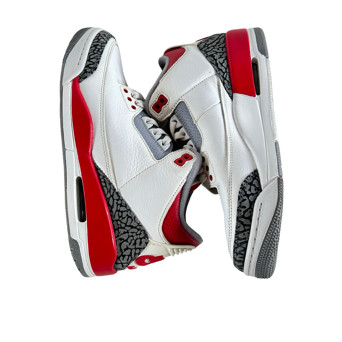 DN3707 160 Jordan 3 Retro Fire Red (2022) [USED] - 7.5 M (Used) (No Box)