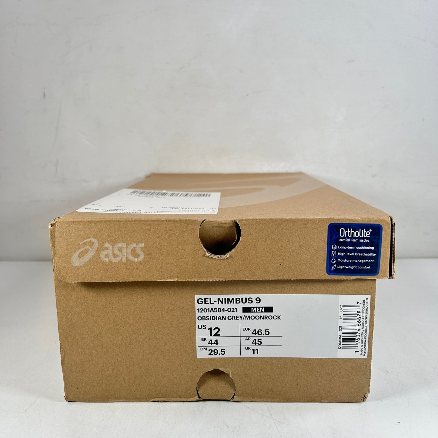 1201A584 021 ASICS Gel-Nimbus 9 Obsidian Grey Moonrock [USED] - 12 M (VNDS)