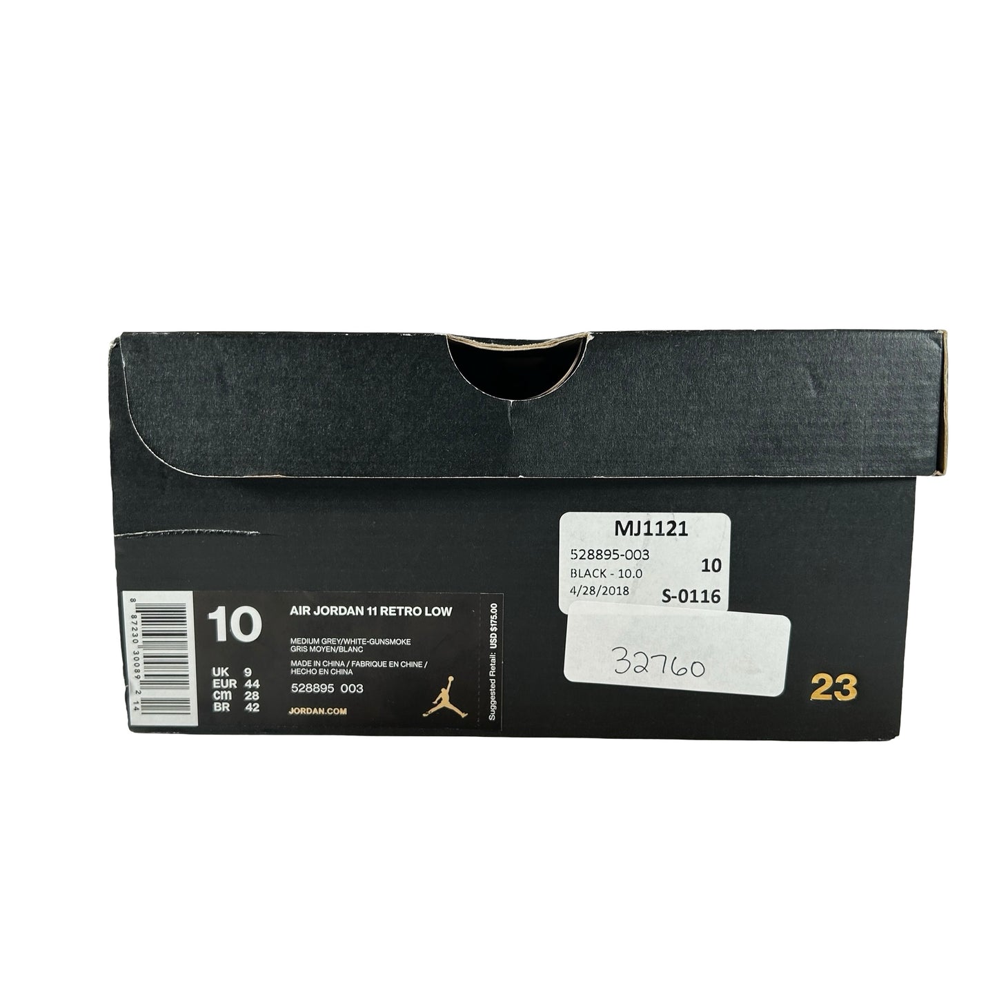 528895 003 Jordan 11 Retro Low Cool Grey [USED]  - 10 M (Used)