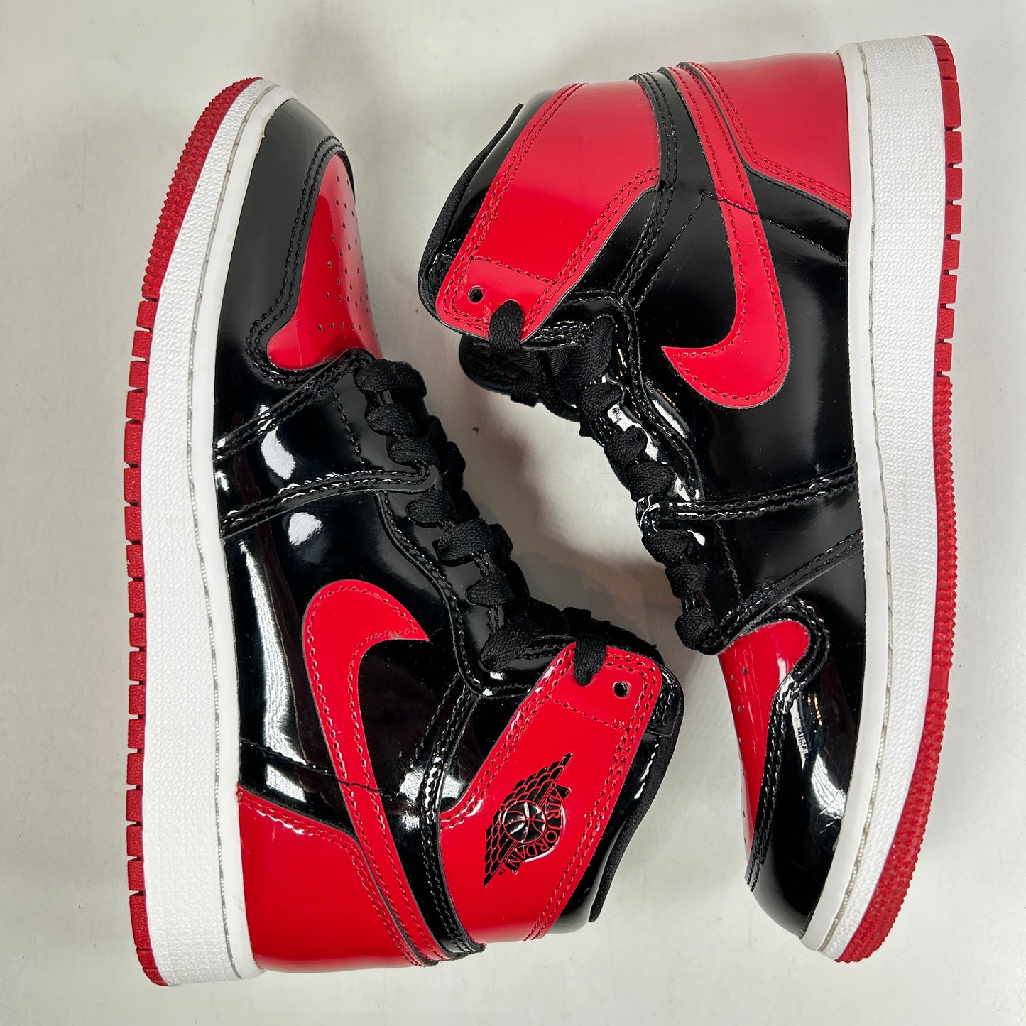 575441 063 Jordan 1 Retro High OG Patent Bred (GS) [USED] - 4.5 Y (Used)