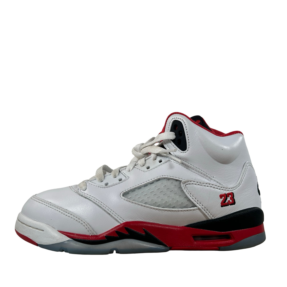 HQ7980 101 Jordan 5 Retro Fire Red Black Tongue (2025) (GS) [USED] - 7 Y (Used2)