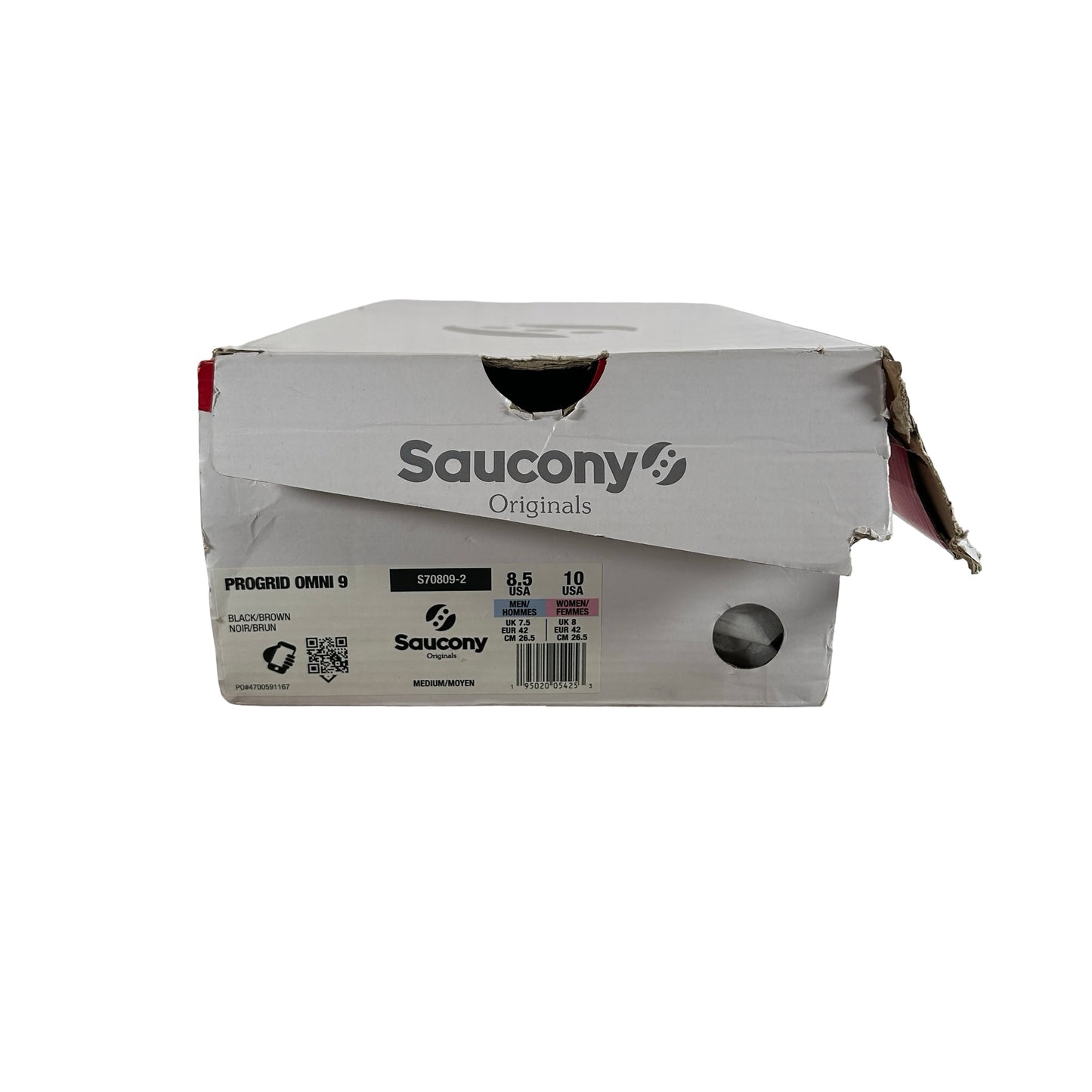 S70809 2 Saucony ProGrid Omni 9 OG Disrupt Pack Black [USED] - 8.5 M (Used)
