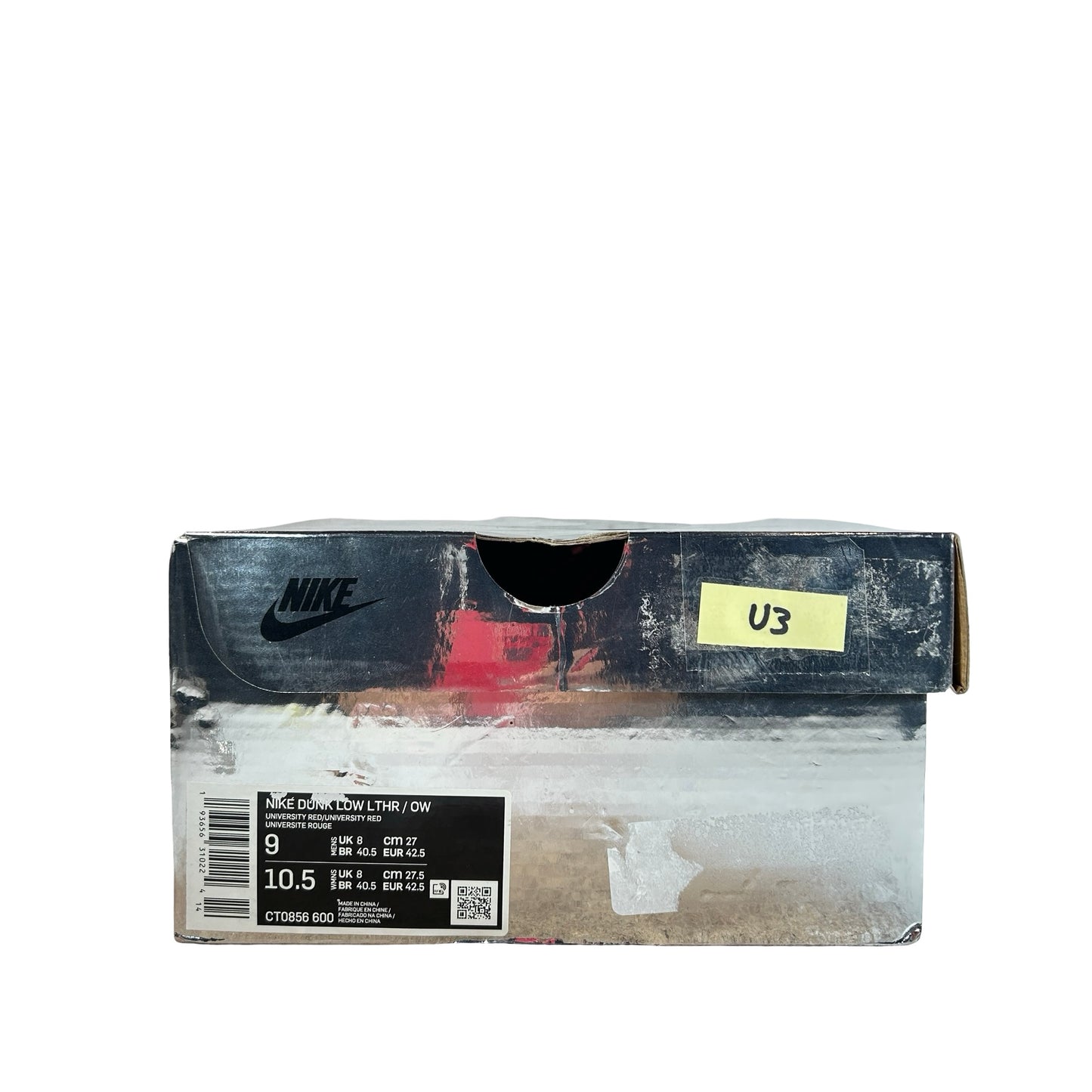 CT0856 600 Dunk Low Off-White Red [USED] - 9 M (Used3)