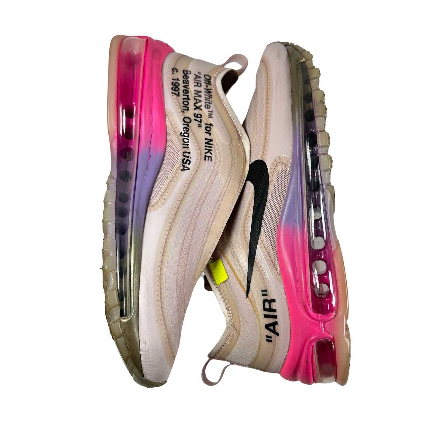 AJ4585 600 Nike Air Max 97 Off-White Elemental Rose Serena Queen [USED] - 5.5 M (Used) (No Box)