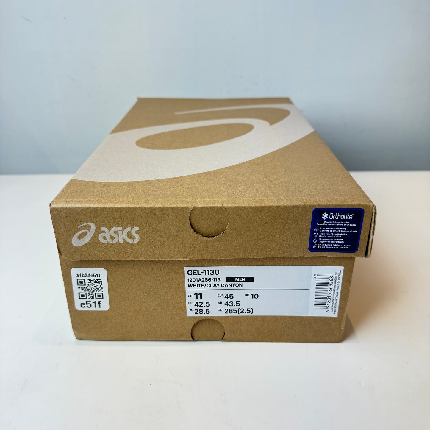 1201A256 113 ASICS Gel-1130 White Clay Canyon [USED] - 11 M (Used)