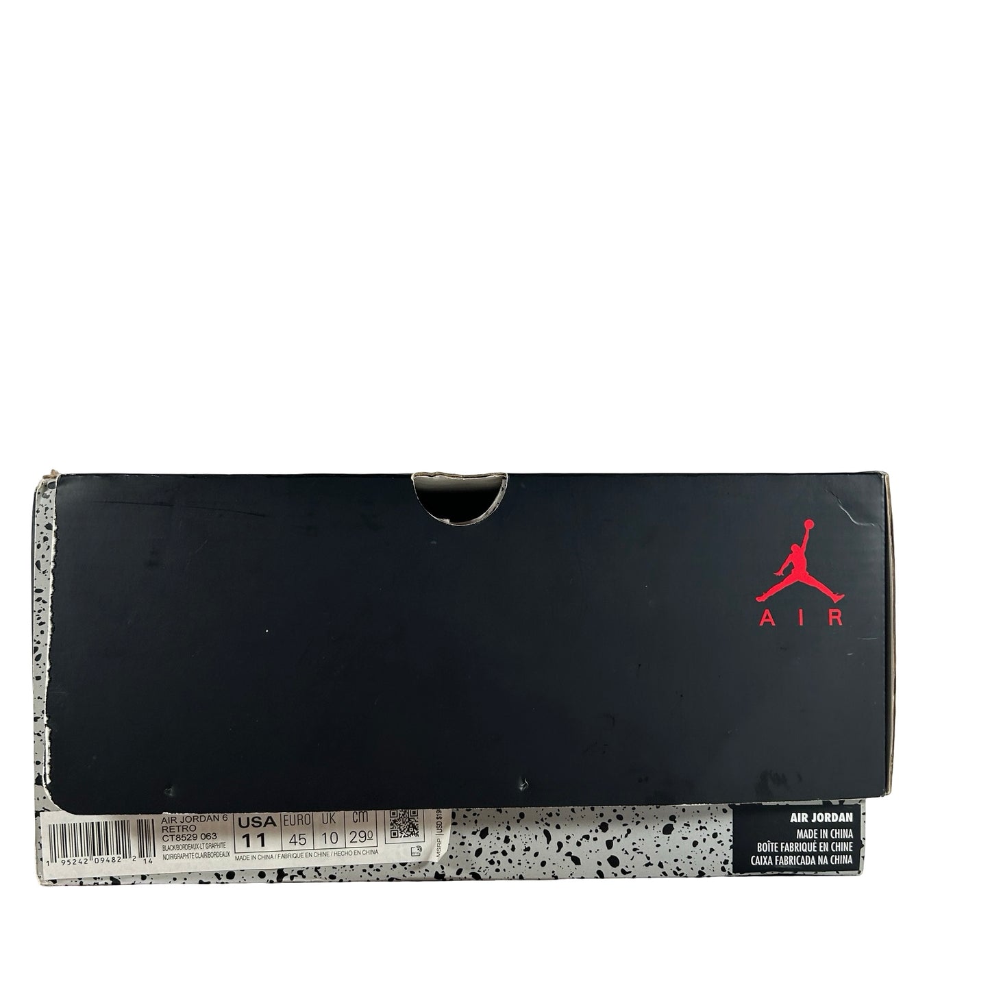 CT8529 063 Jordan 6 Retro Bordeaux [USED] - 11 M (Used)
