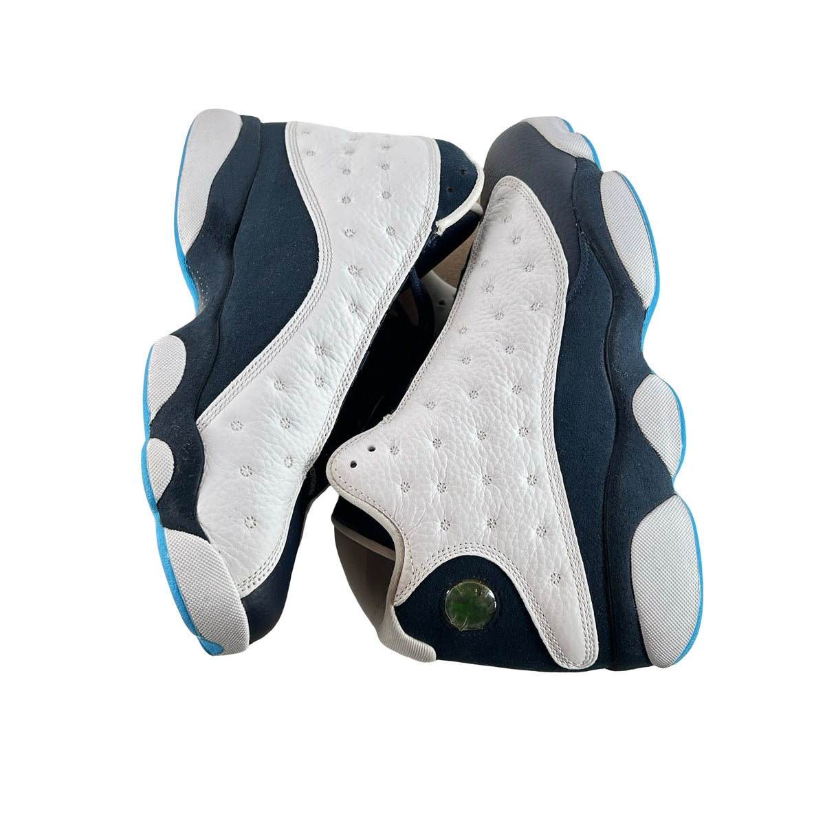 414571 144 Jordan 13 Retro Obsidian Powder Blue White [USED] - 11 M (Used3)
