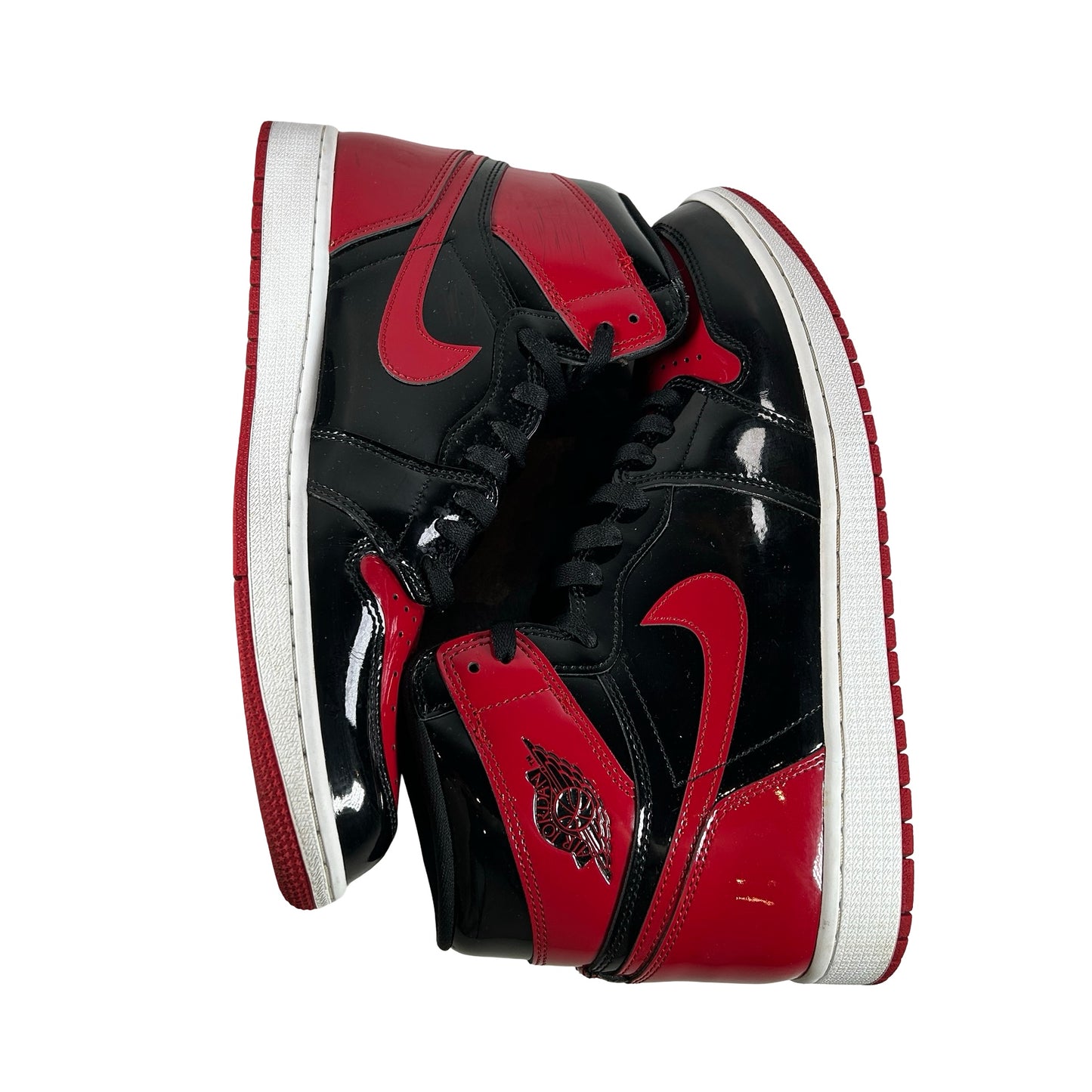 555088 063 Jordan 1 Retro High OG Patent Bred [USED] - 12.5 M (Used)