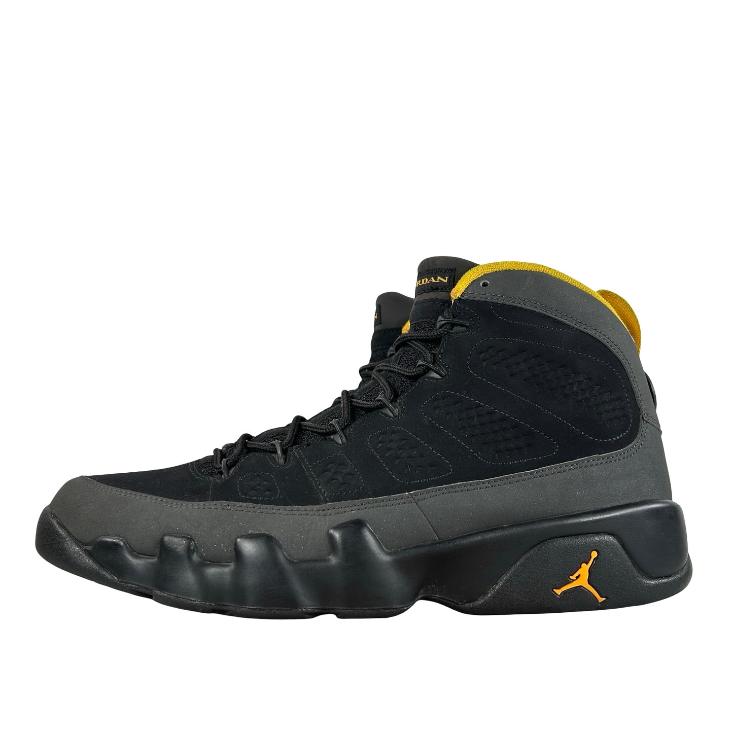 CT8019 070 Jordan 9 Retro Dark Charcoal University Gold [USED] - 12 M (Used3) (No Box3)