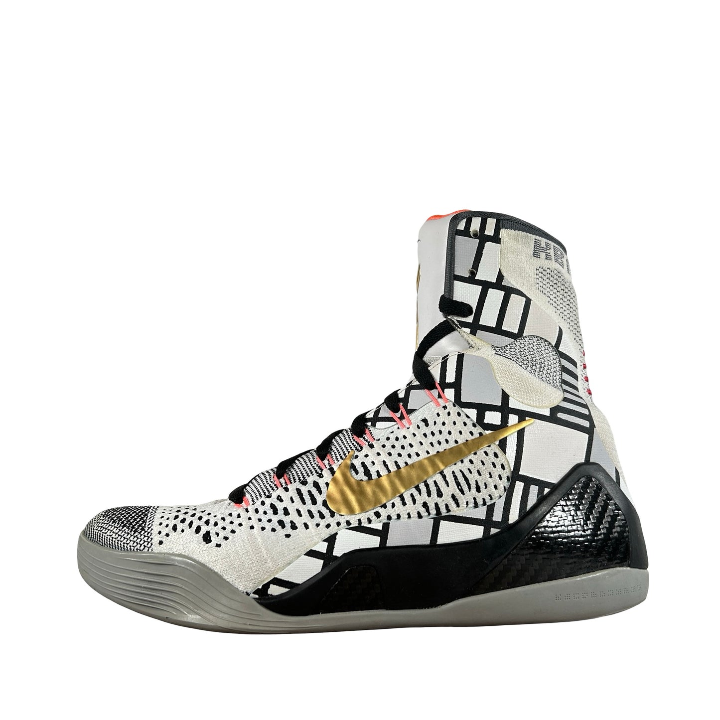 630847 100 Nike Kobe 9 Elite Gold Fundamentals [USED] - 8.5 M (Used)