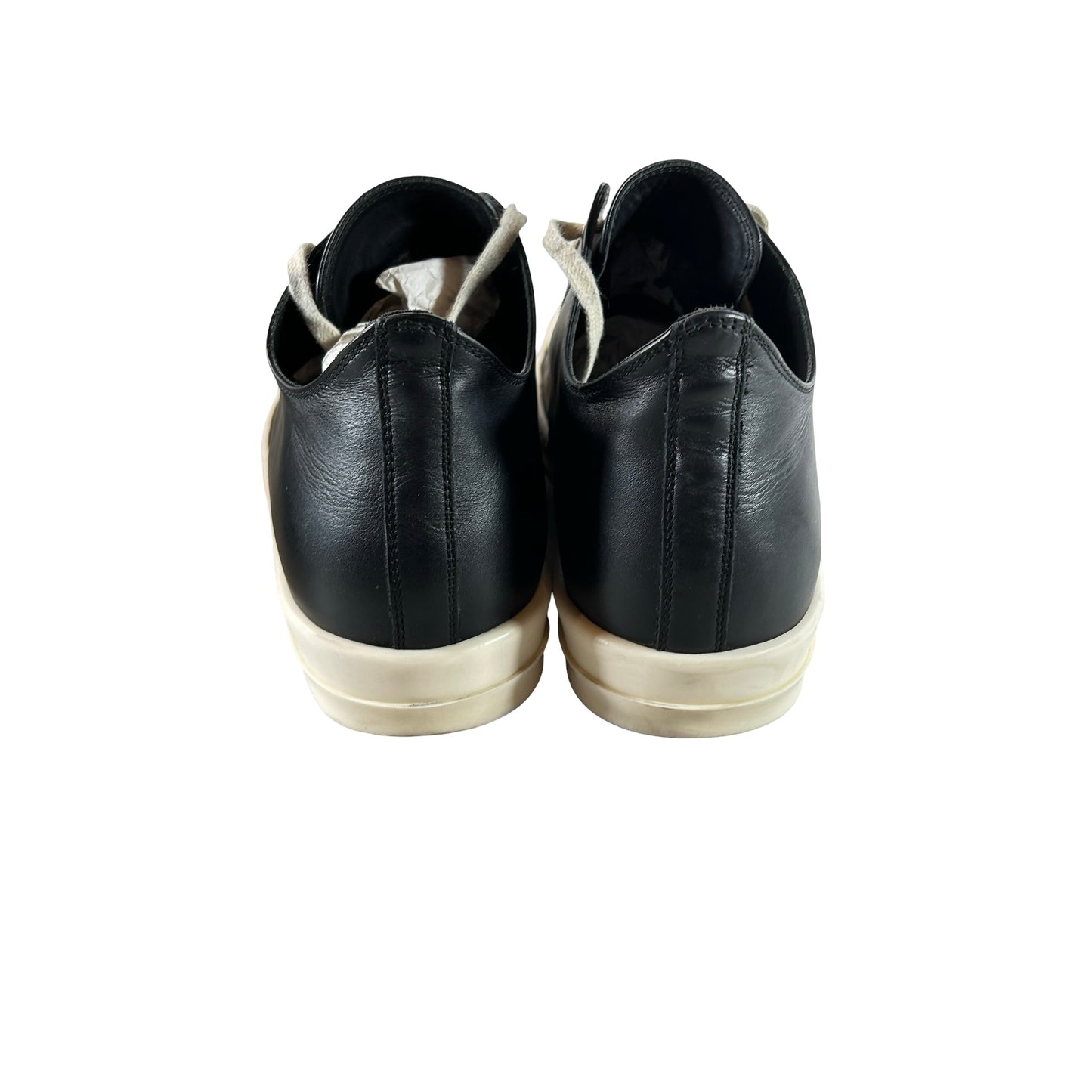 RU02C7891 LPO 911 Rick Owens Luxor Low Black Milk [USED] - 42 EU / 9 US (Used)