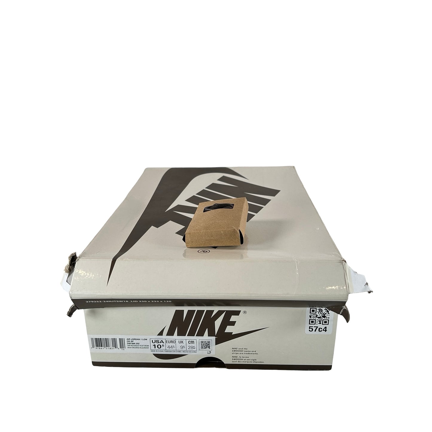 DM7866 202 Jordan 1 Retro Low OG SP Travis Scott Velvet Brown [USED] - 10.5 (Used)