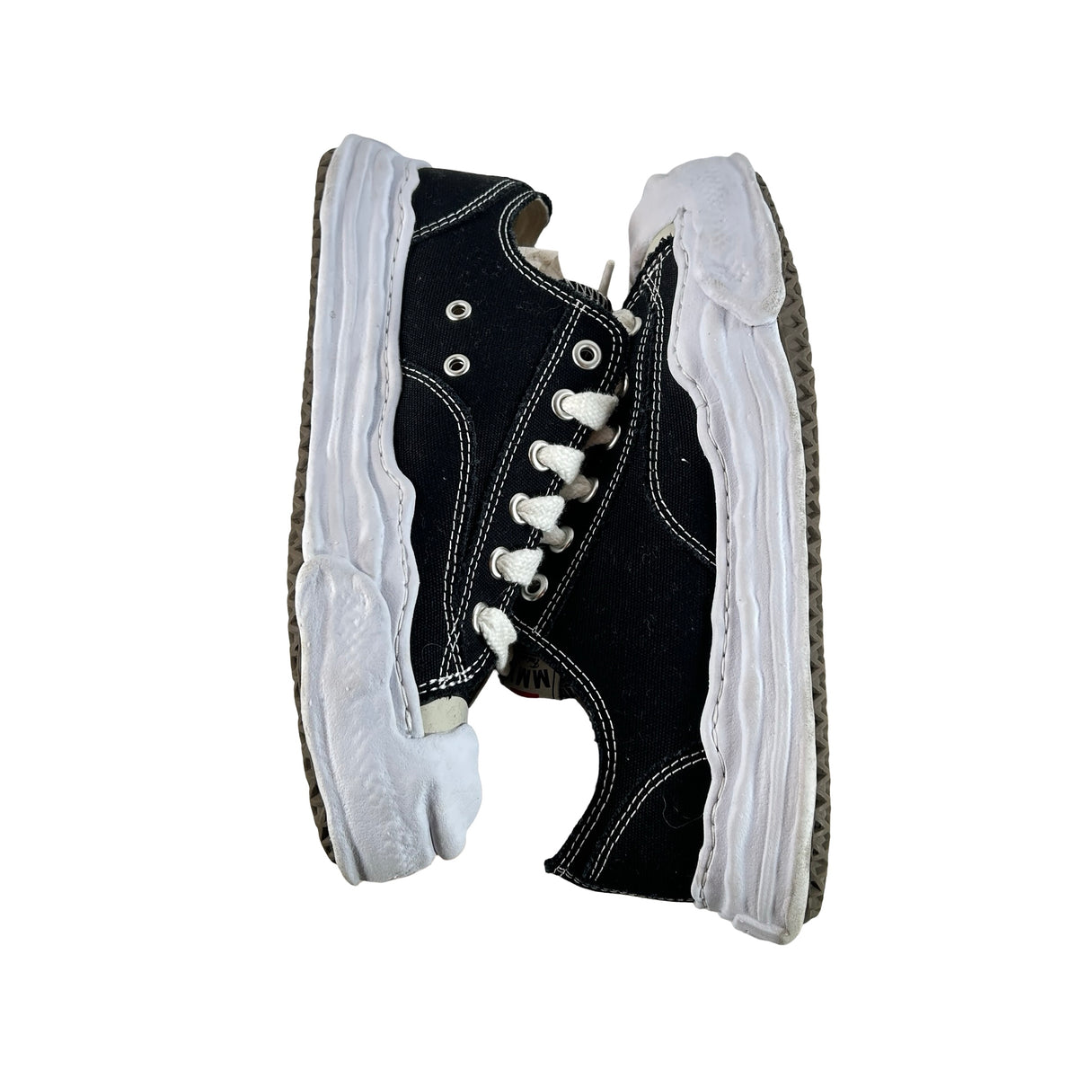 AO5FW702 Maison Mihara Yasuhiro Hank OG Sole Canvas Low Black [USED] - 43 EU / 10 M (Used)