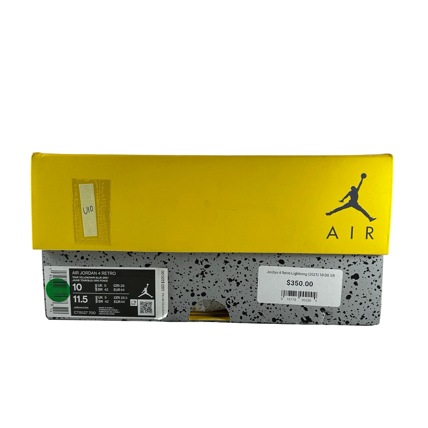 CT8527 700 Jordan 4 Retro Lightning (2021) [USED] - 10 M (Used10)