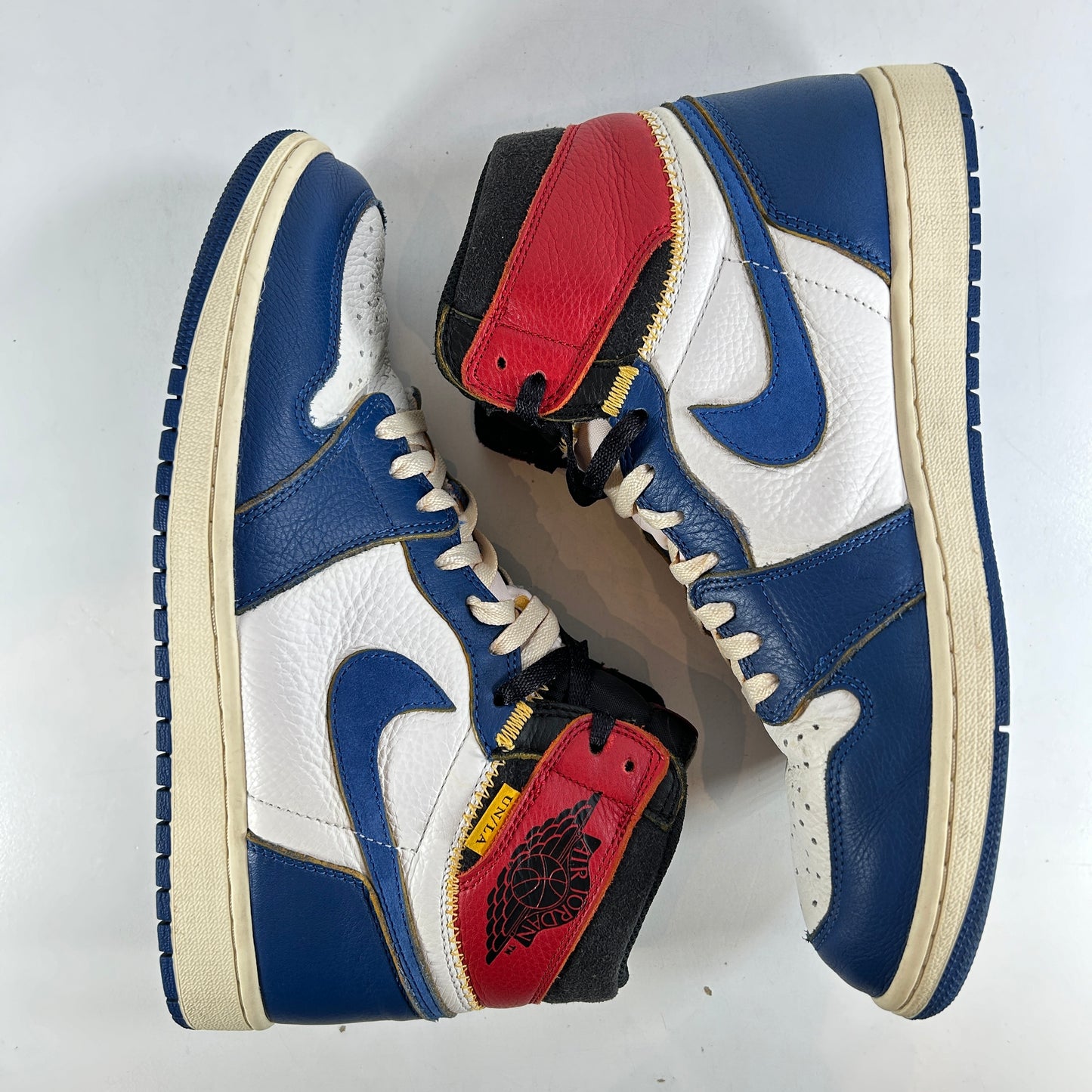 BV1300 146 Jordan 1 Union Storm Blue Toe [USED] - 10.5 M (Used) (No Box)