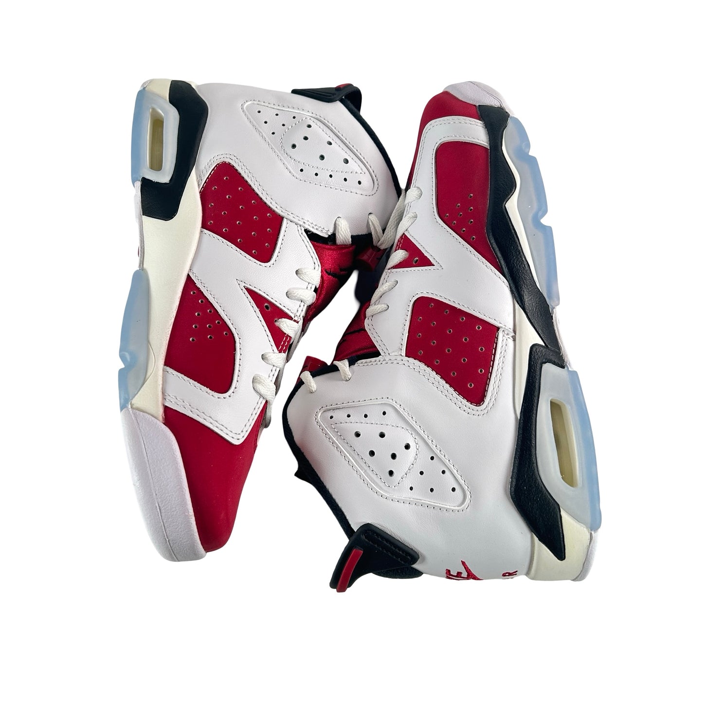 384665 106 Jordan 6 Retro Carmine (2021) (GS) [CONDITIONAL] - 7 Y (Yellowing) (Damaged Box)