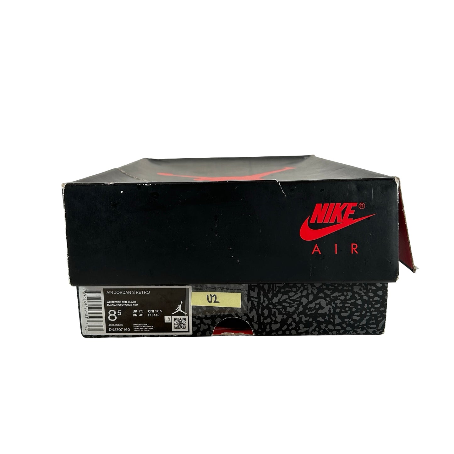 DN3707 160 Jordan 3 Retro Fire Red (2022) [USED] - 8.5 (Used2)