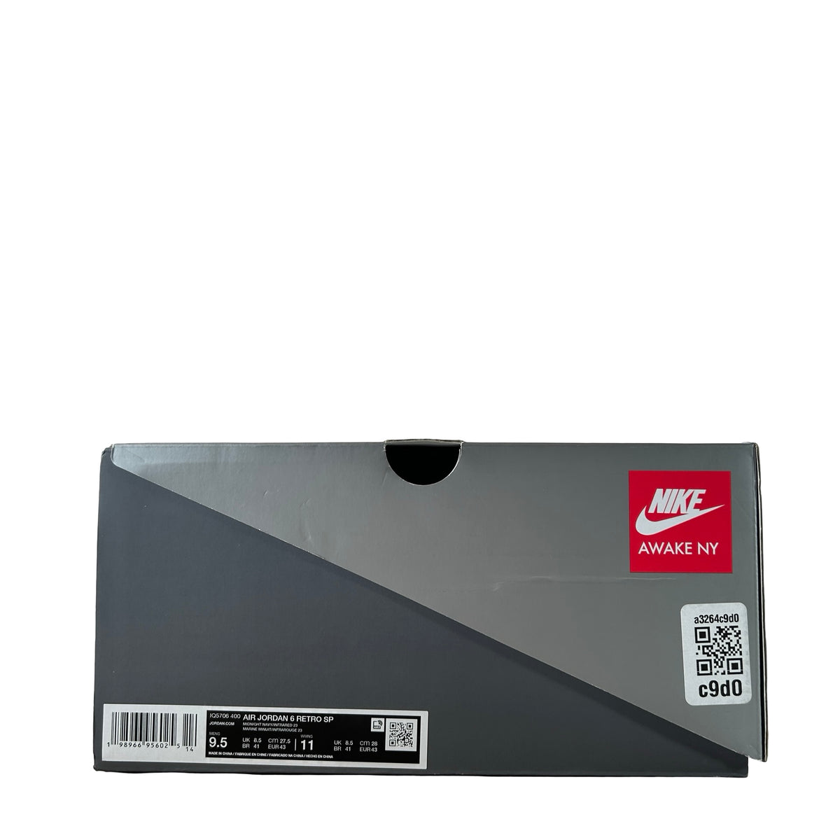 IQ5706 400 Air Jordan 6 Retro Awake NY Midnight Navy [USED] - 9.5 M (Used)
