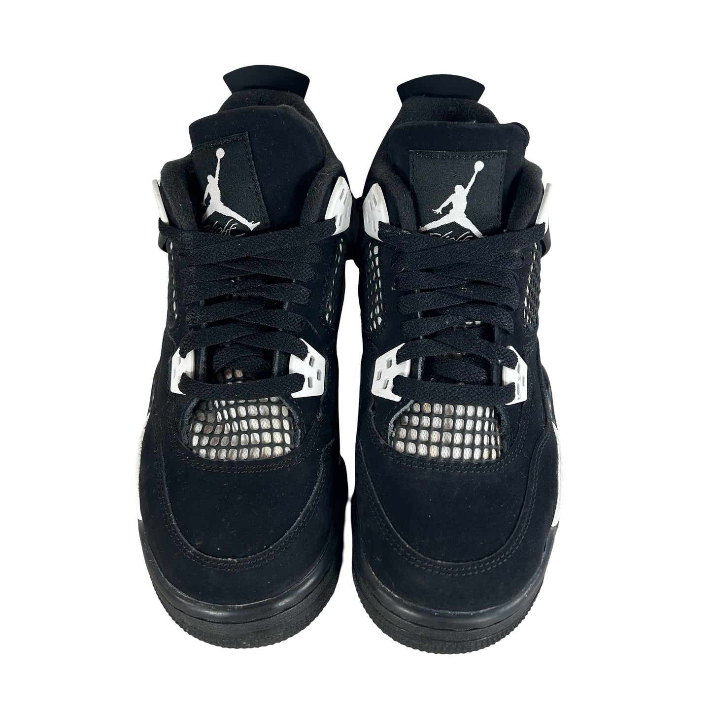 FQ8213 001 Jordan 4 Retro White Thunder (GS) [USED] - 5 Y (Used) (No Box)