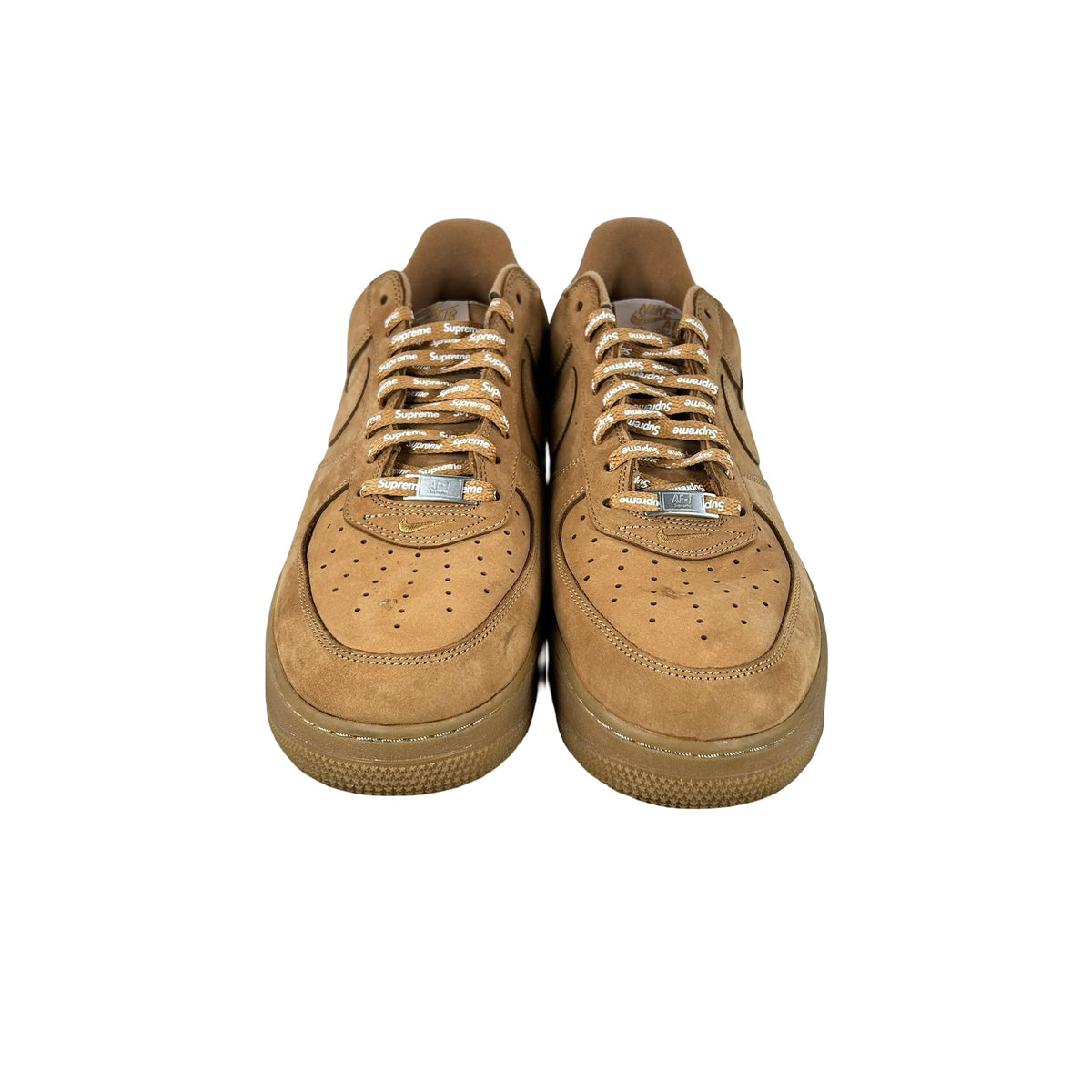 DN1555 200 Nike Air Force 1 Low SP Supreme Wheat [USED] - 13 M (Used)