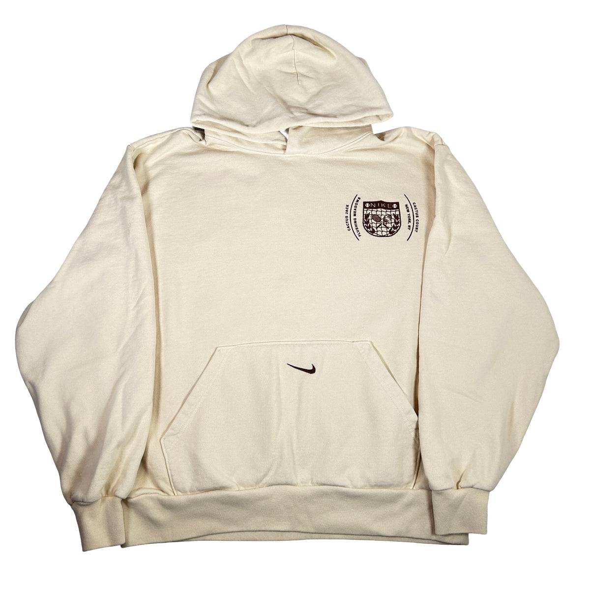 Travis Scott x NikeCourt Cactus Jack Court Flushing Meadows Crest Pullover Tan