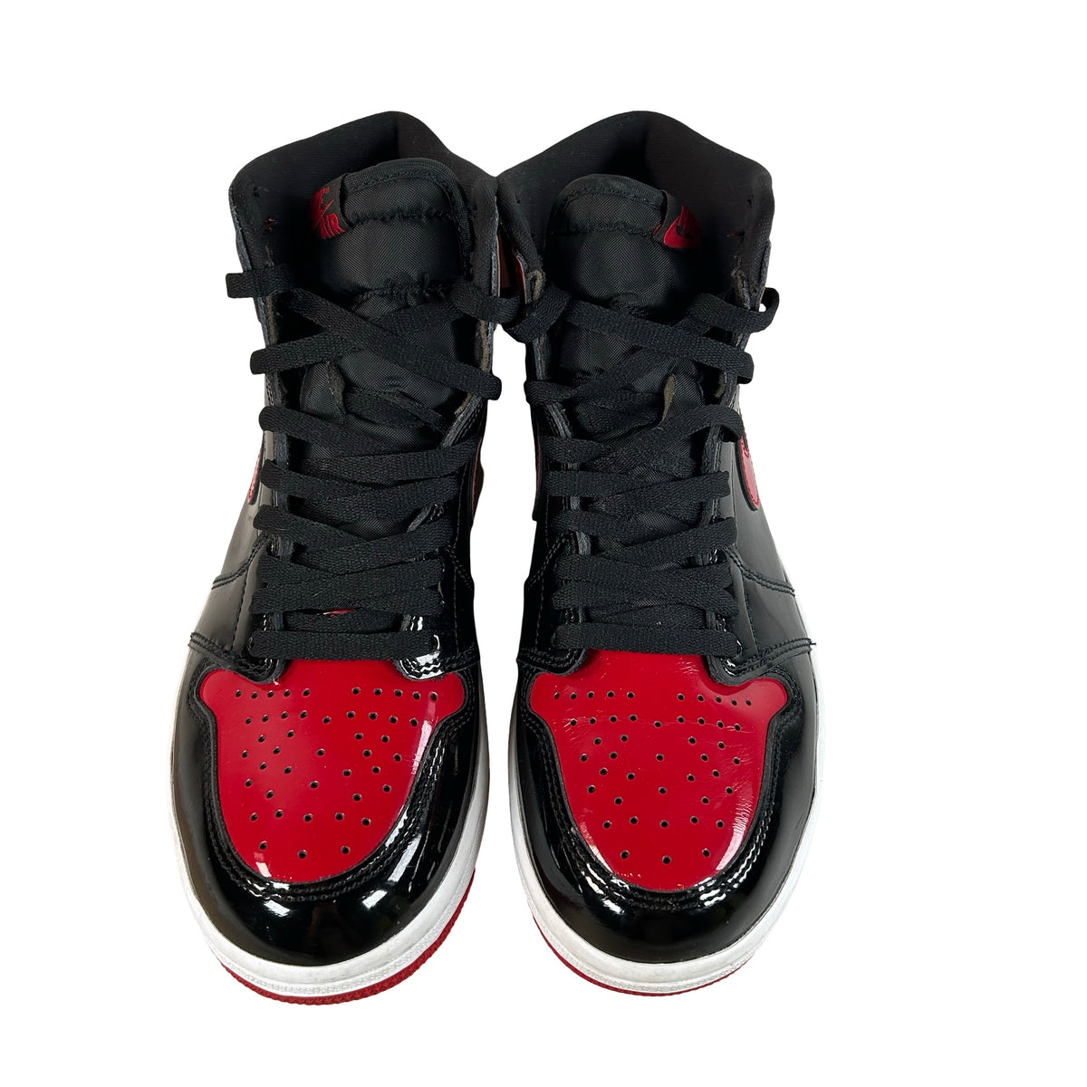555088 063 Jordan 1 Retro High OG Patent Bred [USED] - 9 M (Used2) (No Box2)