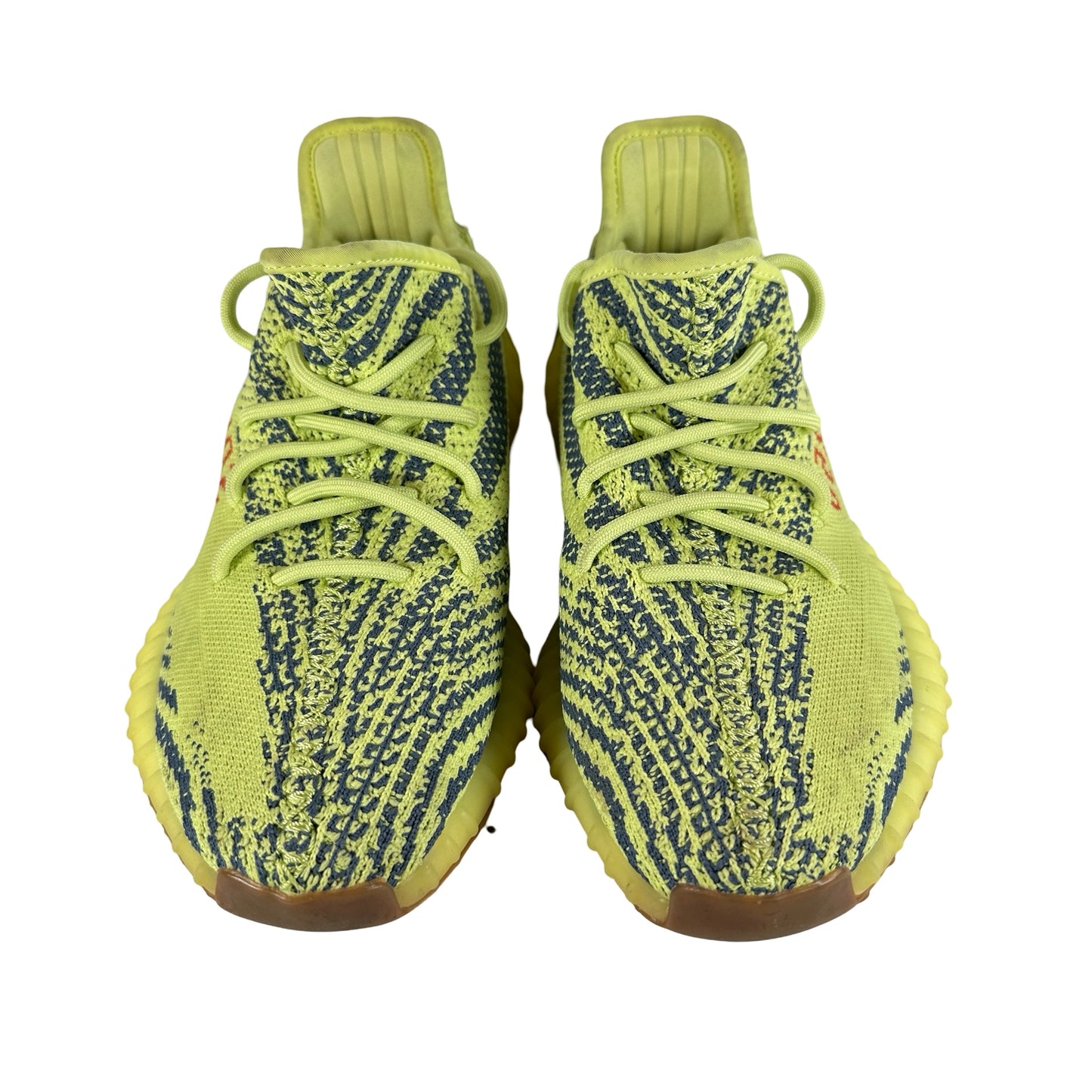 B37572 adidas Yeezy Boost 350 V2 Semi Frozen Yellow [USED] - 7.5 M (Used) (No Box)