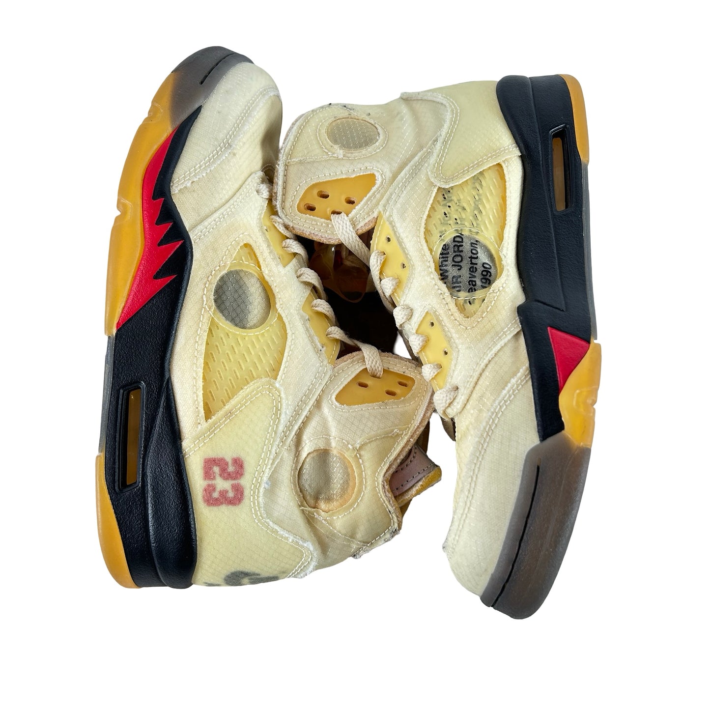 DH8565 100 Jordan 5 Off-White Sail [USED] - 8 M (Used3)