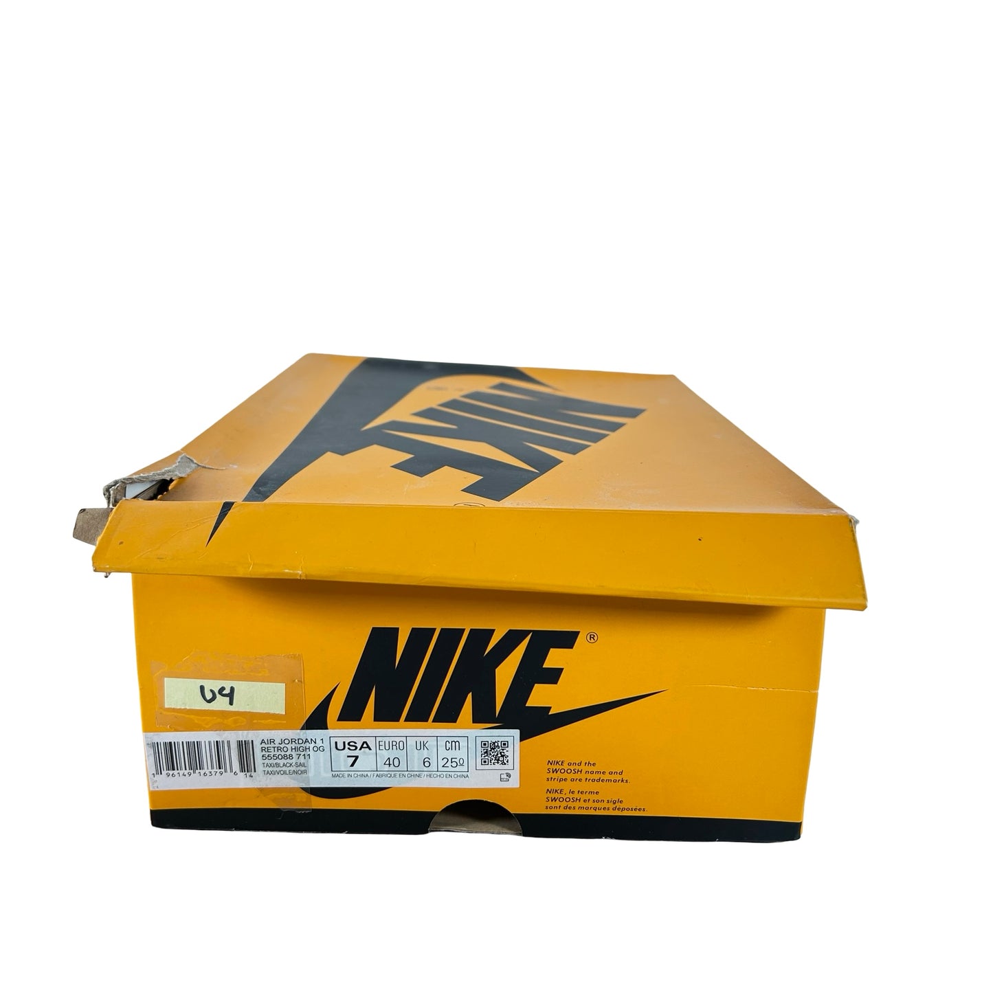 555088 711 Jordan 1 Retro High OG Taxi [USED] - 7 M (Used4)