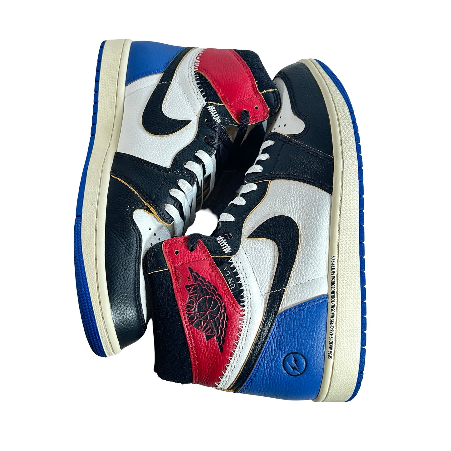 IO7847 002 Jordan 1 Retro High OG SP Fragment x Union LA Varsity Red Sport Royal [USED] - 11 M (Used5)
