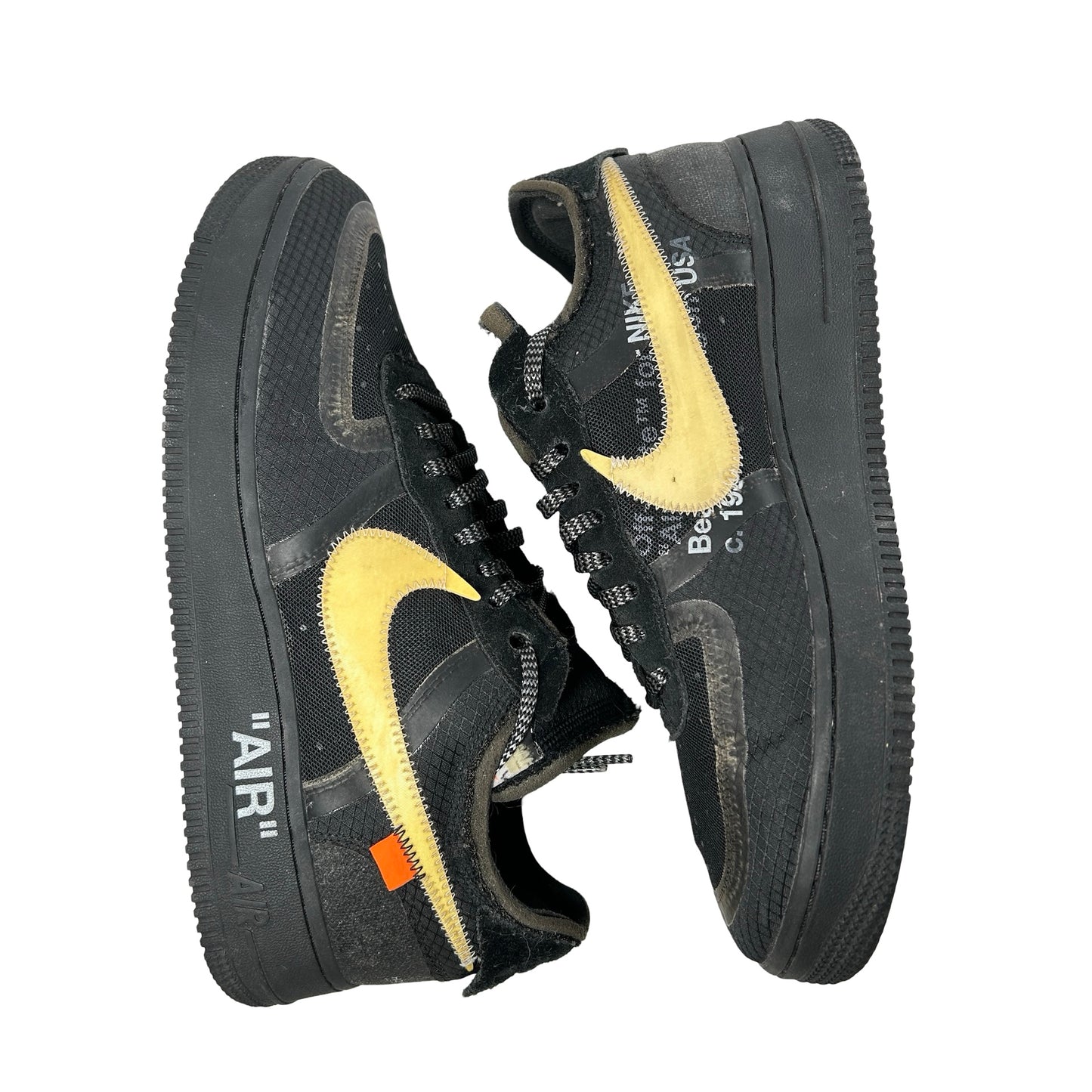 AO4606 001 Nike Air Force 1 Low Off-White Black White [USED] - 9 M (Used3)