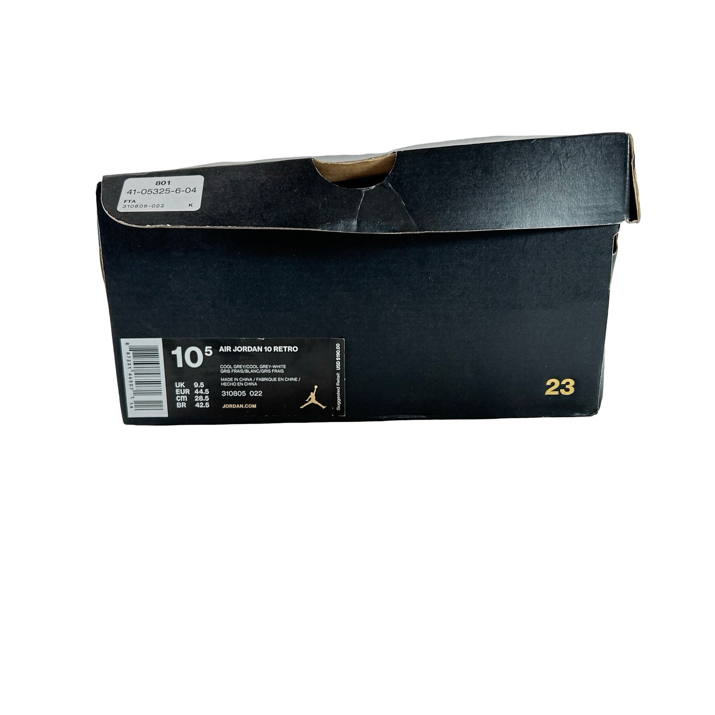 310805 022 Jordan 10 Retro Cool Grey [USED] - 10.5 M (Used)