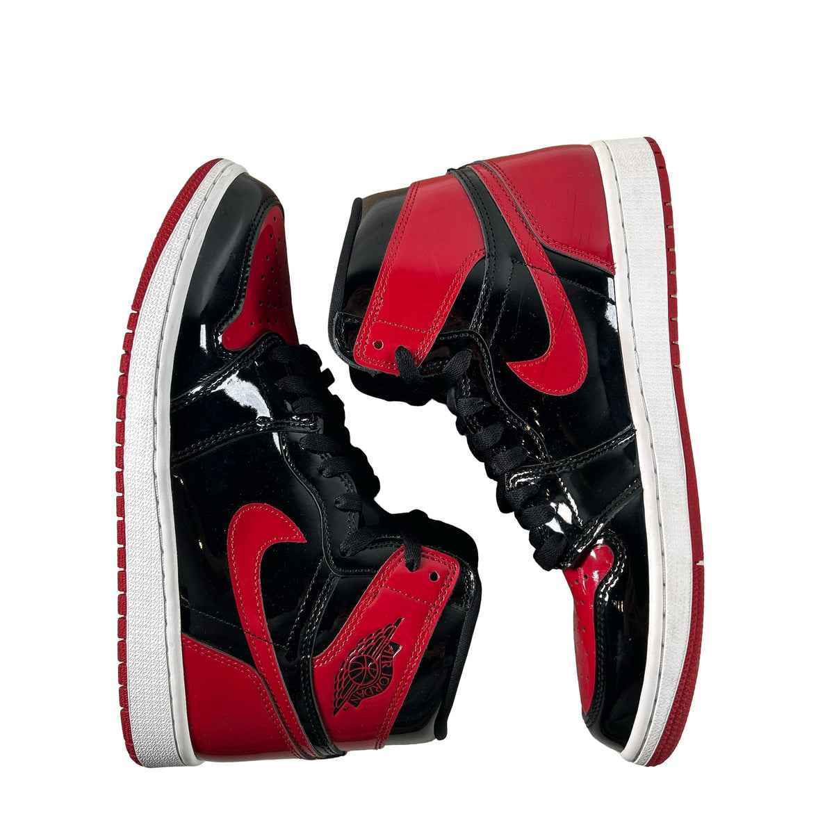 555088 063 Jordan 1 Retro High OG Patent Bred [USED] - 9.5 M (Used13)