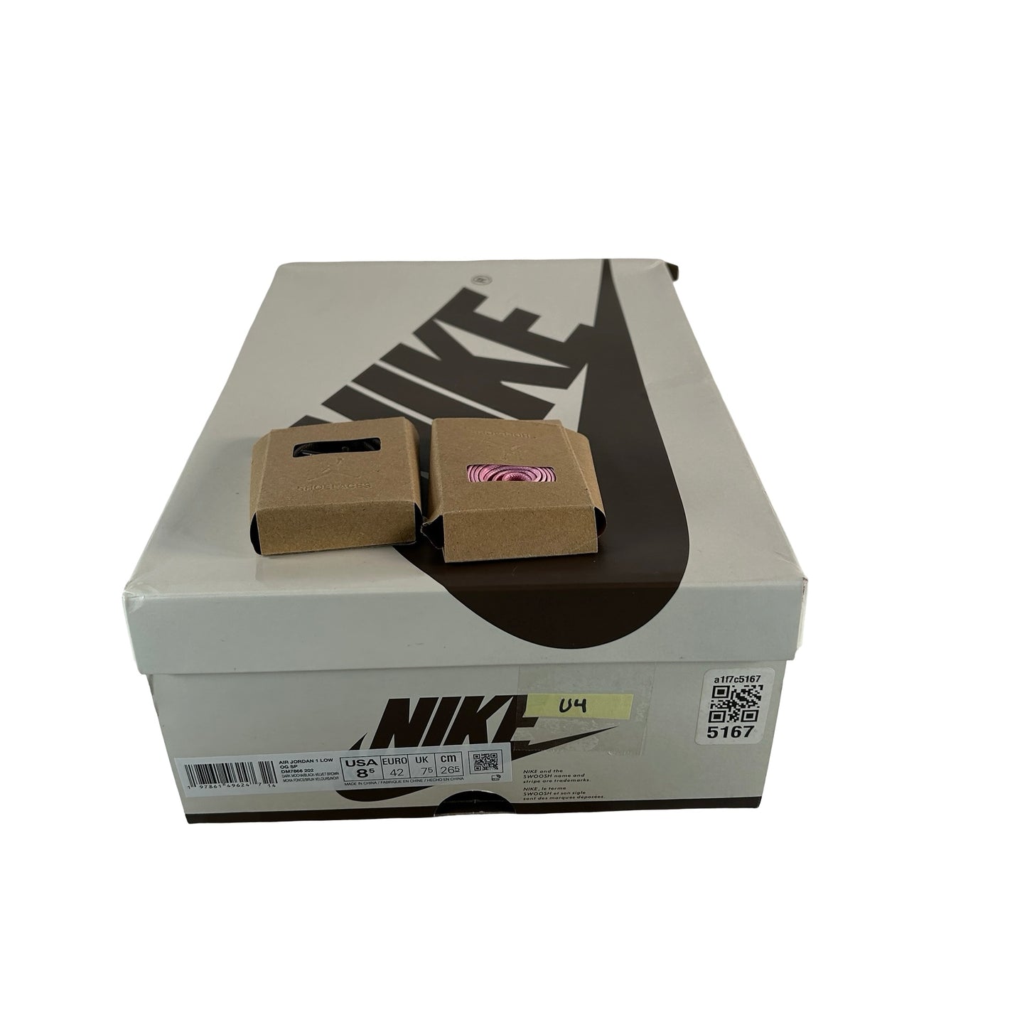 DM7866 202 Jordan 1 Retro Low OG SP Travis Scott Velvet Brown [USED] - 8.5 M (Used4)